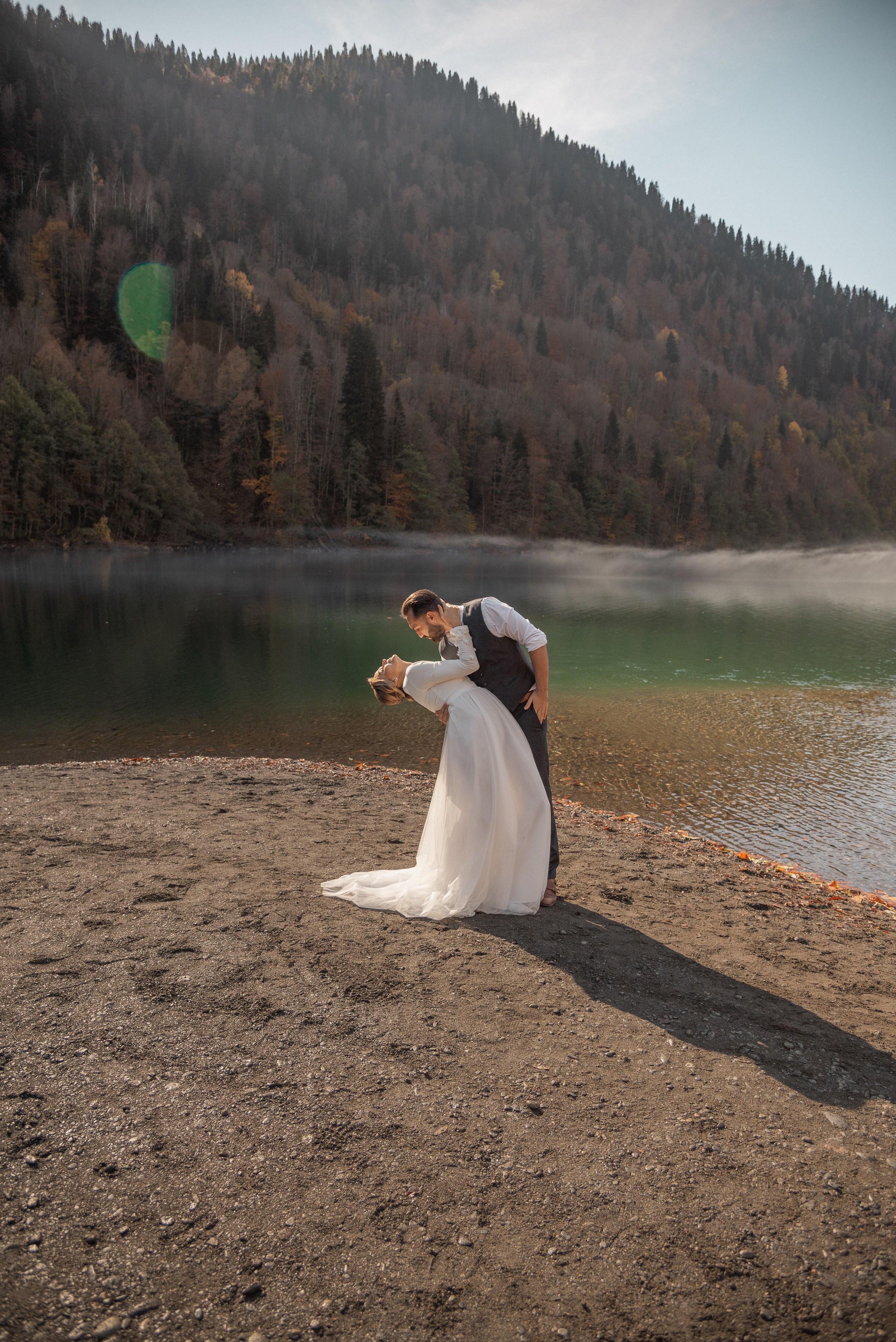 На озере в горах. Свадебный фотограф Анна Хочева