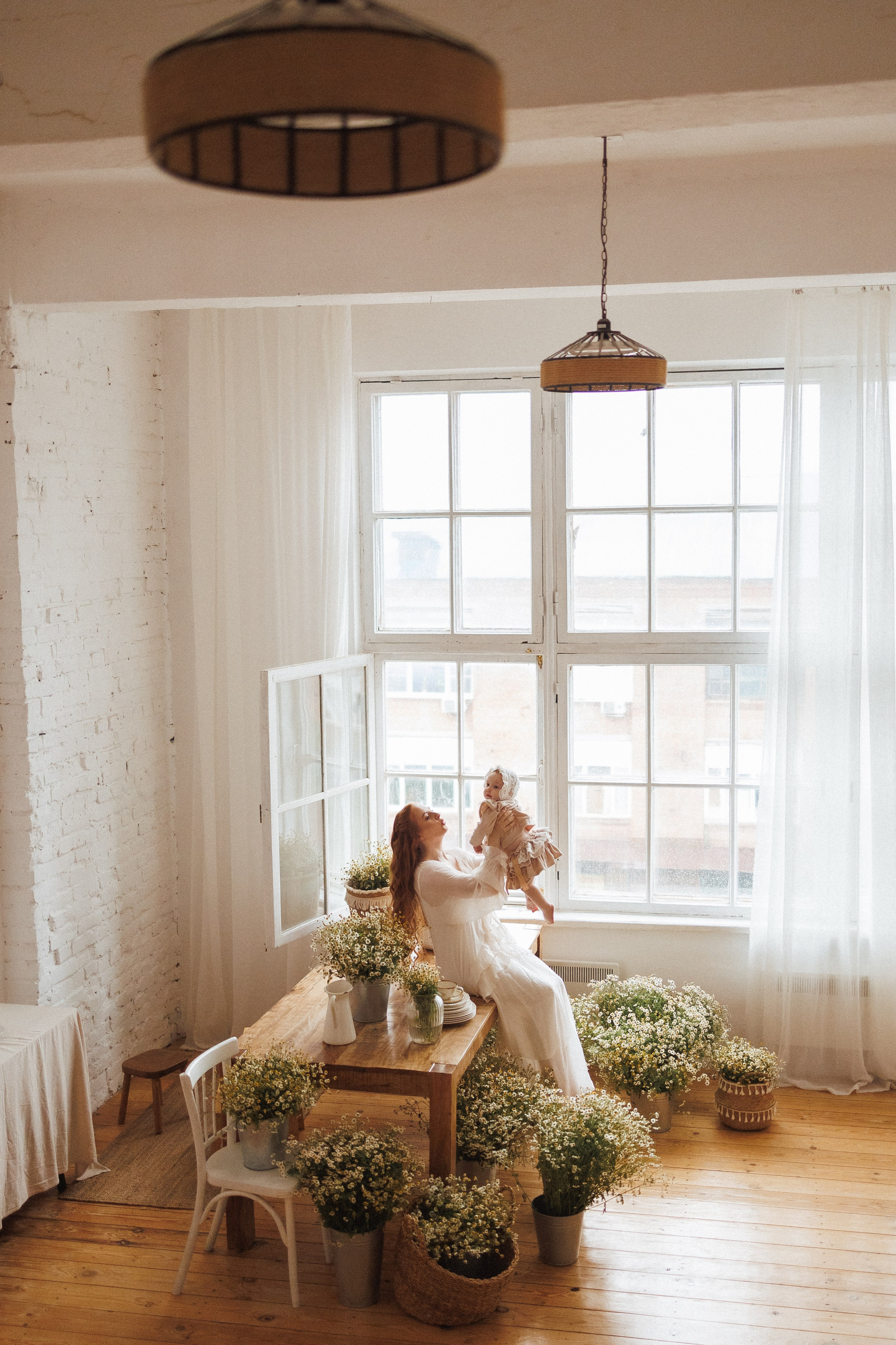 Фотосессия с Ромашками в фотостудии Space JOBS, город Краснодар. Семейный и детский фотограф в Краснодаре Анна Трашкова