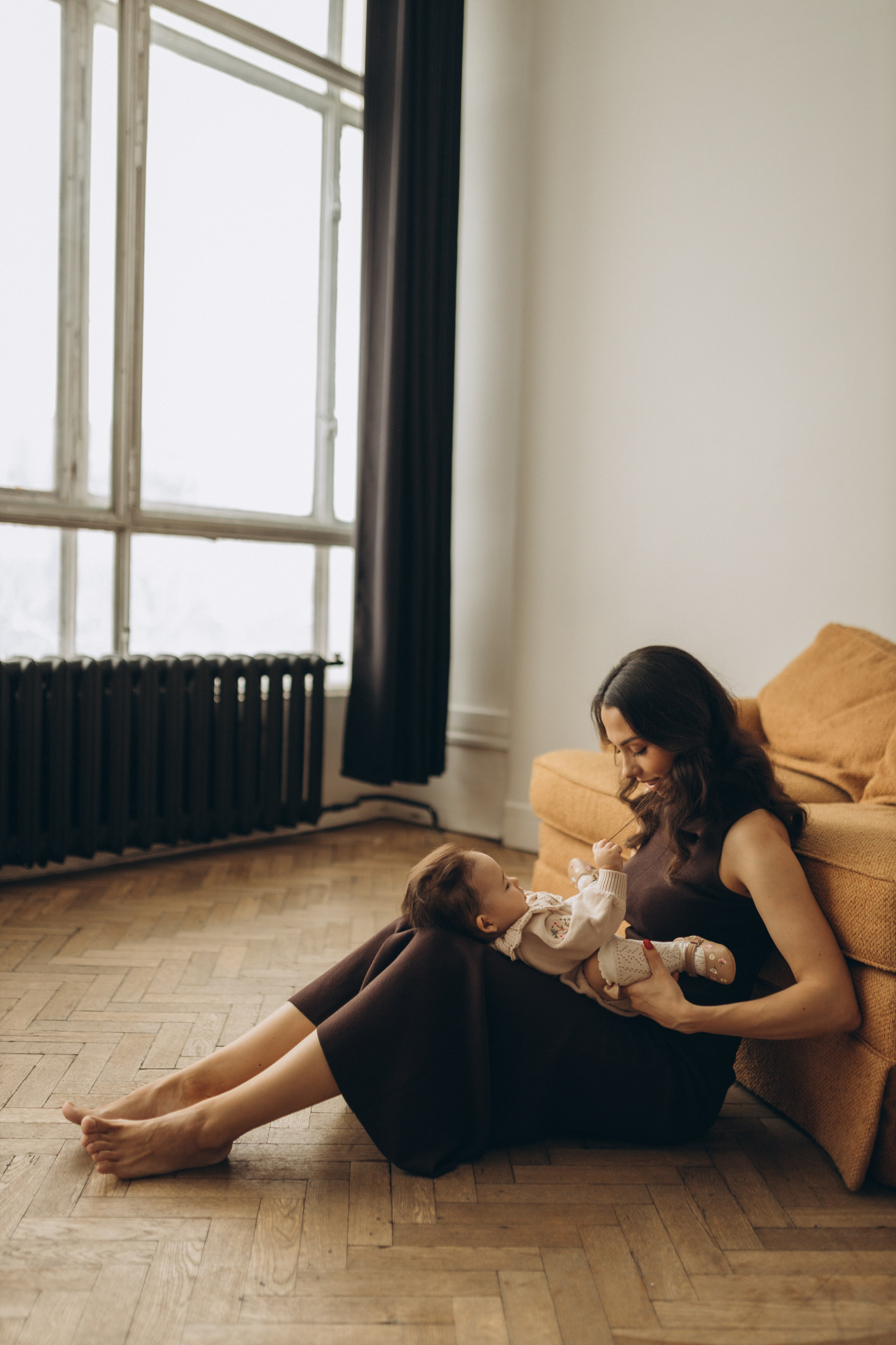 Арина с мамой и папой. Семейный фотограф Мария Маркова Москва и Одинцово