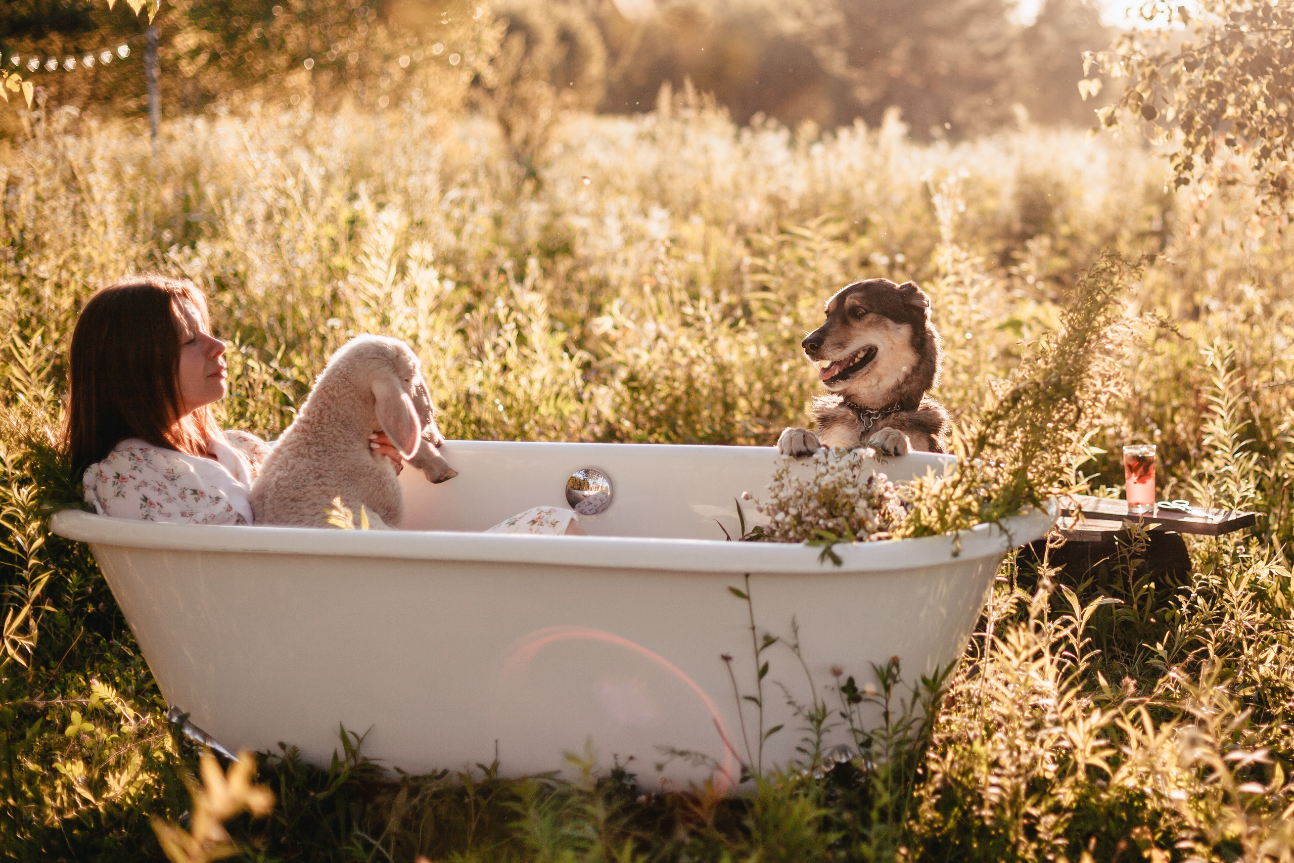 Ванна в поле. Фотограф-анималист Татьяна Степанова