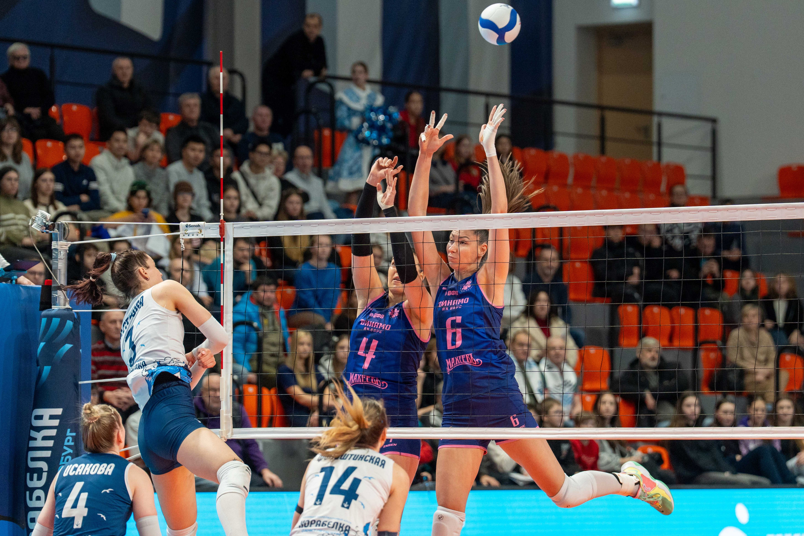 Корабелка — Динамо-Ак Барс: женский волейбол Суперлиги 2025/26, 15-й тур | фото в Санкт-Петербурге. Спортивный фотограф в Санкт-Петербурге | Антон Гауф