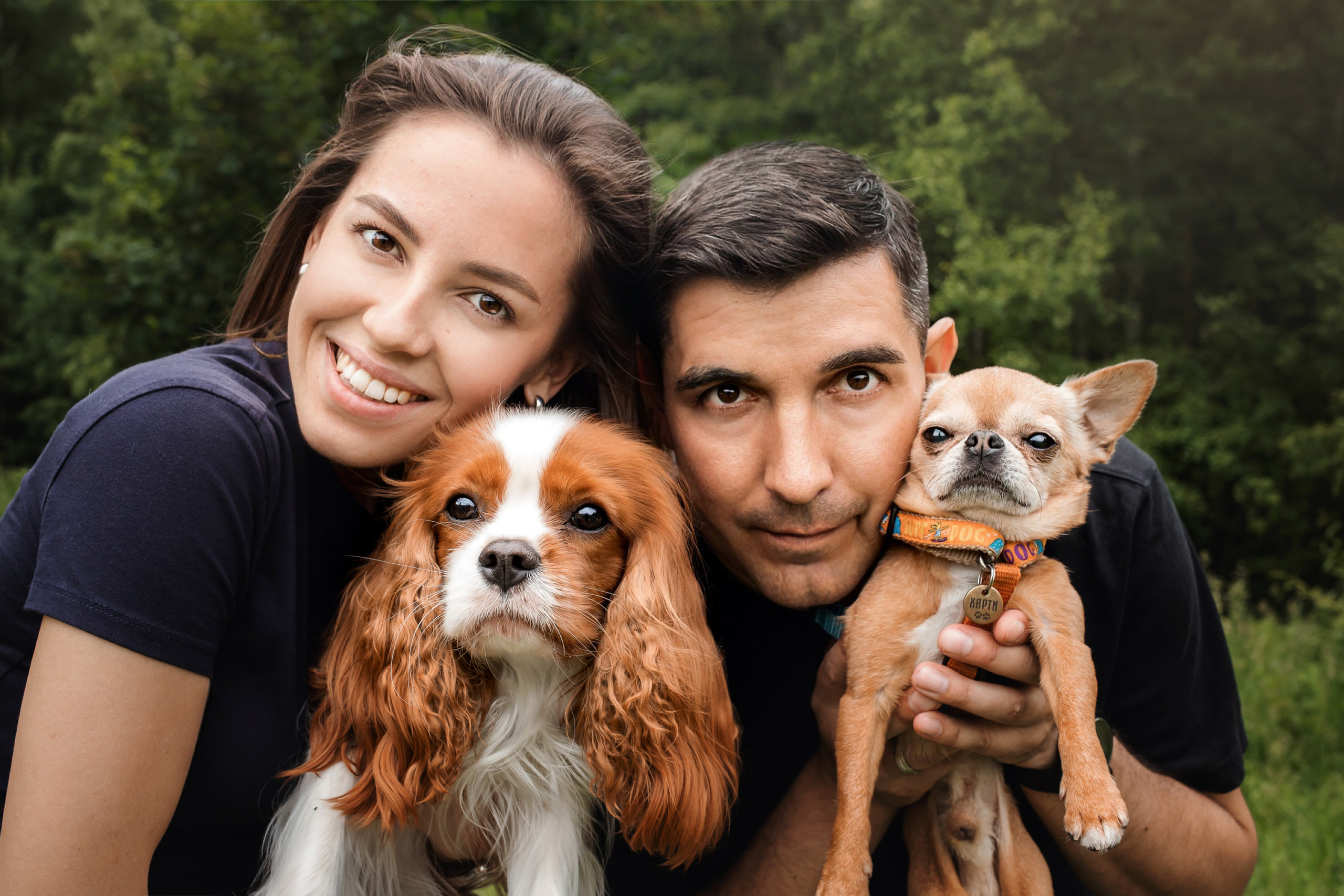 фотосессия с собакой