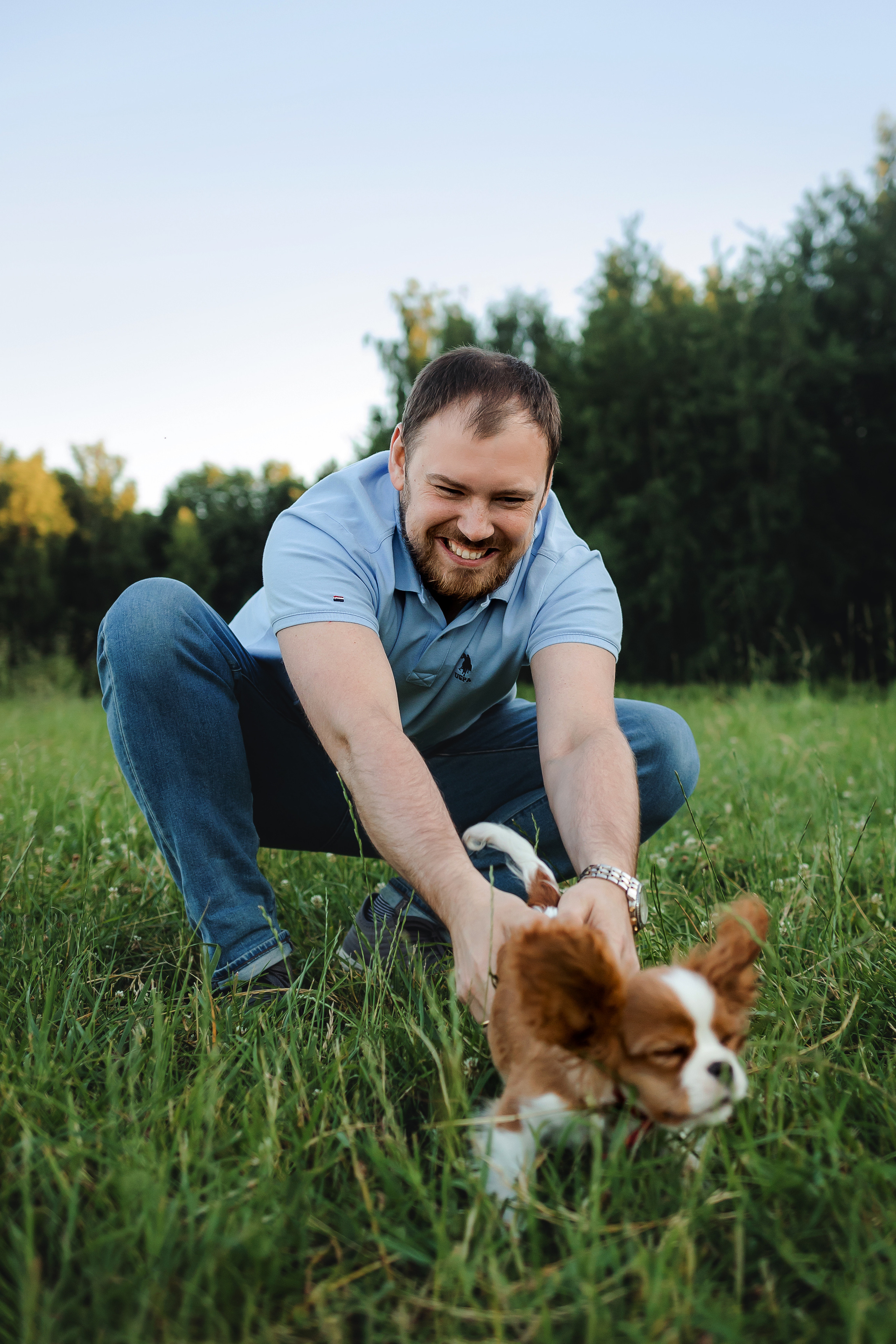 фотосессия с собакой