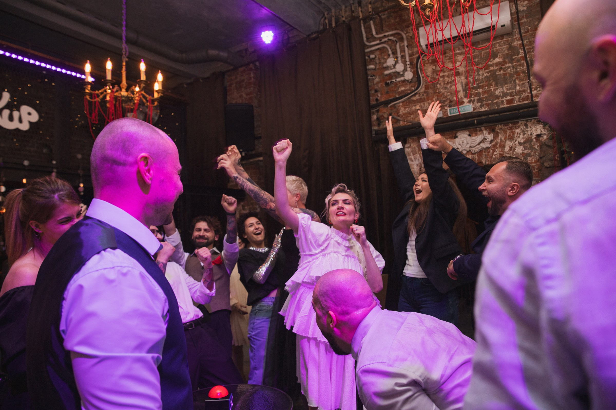 Свадебная вечеринка в Лофте. Свадебный и портретный фотограф в Москве Мария Кравченко