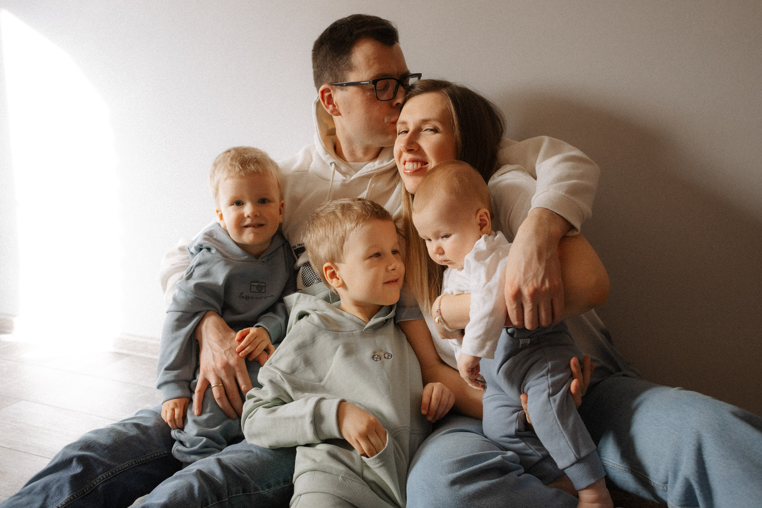 Тройное счастье. Семейный фотограф Виктория Потехина Москва