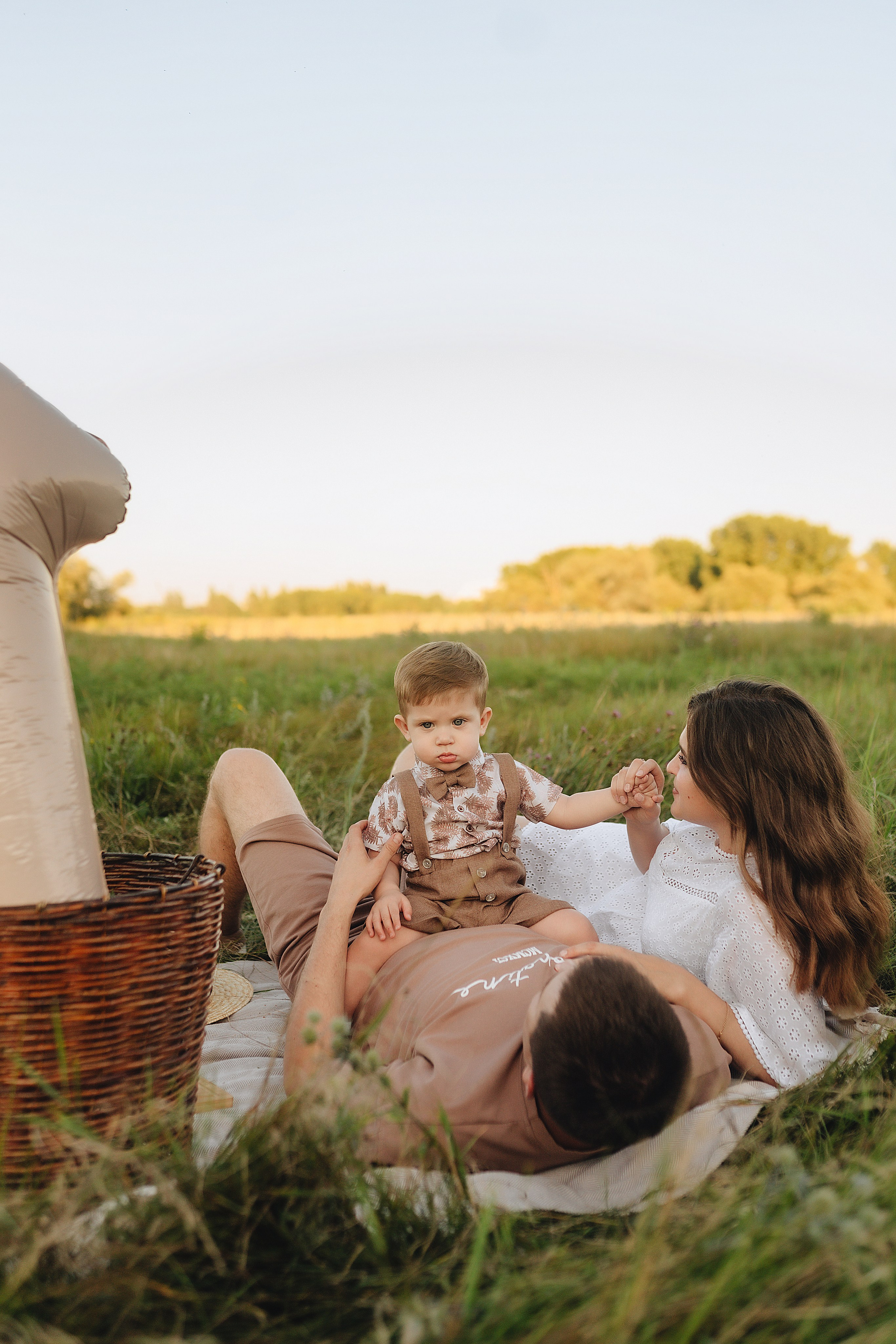 Светлана, Сергей и Женя | Семейная съемка на закате. Фотограф Карина Шмулёва. Воронеж и область