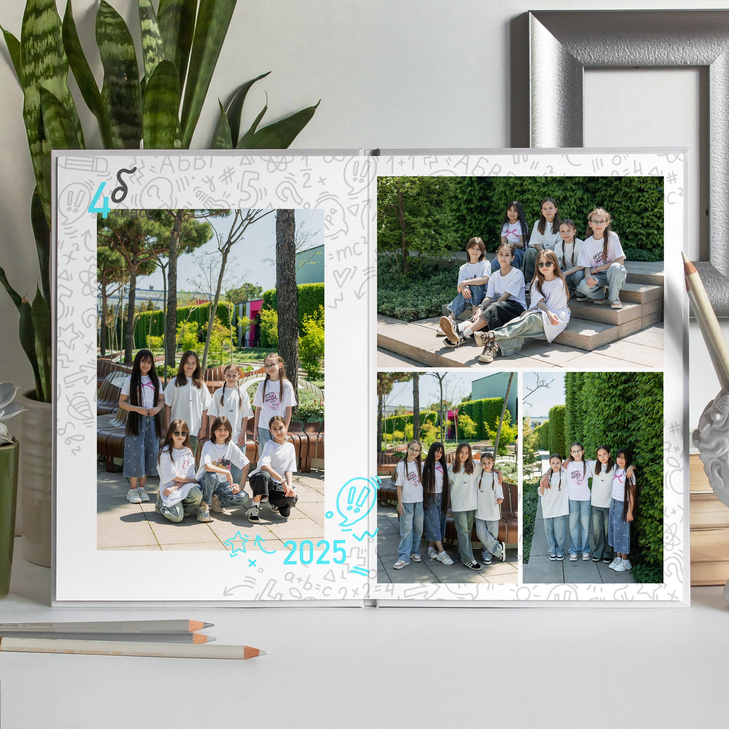 Альбом 4-9 класса (5 разворотов). ФОТОГРАФ ВЫПУСКНЫХ АЛЬБОМОВ в Краснодаре Ворчик Татьяна