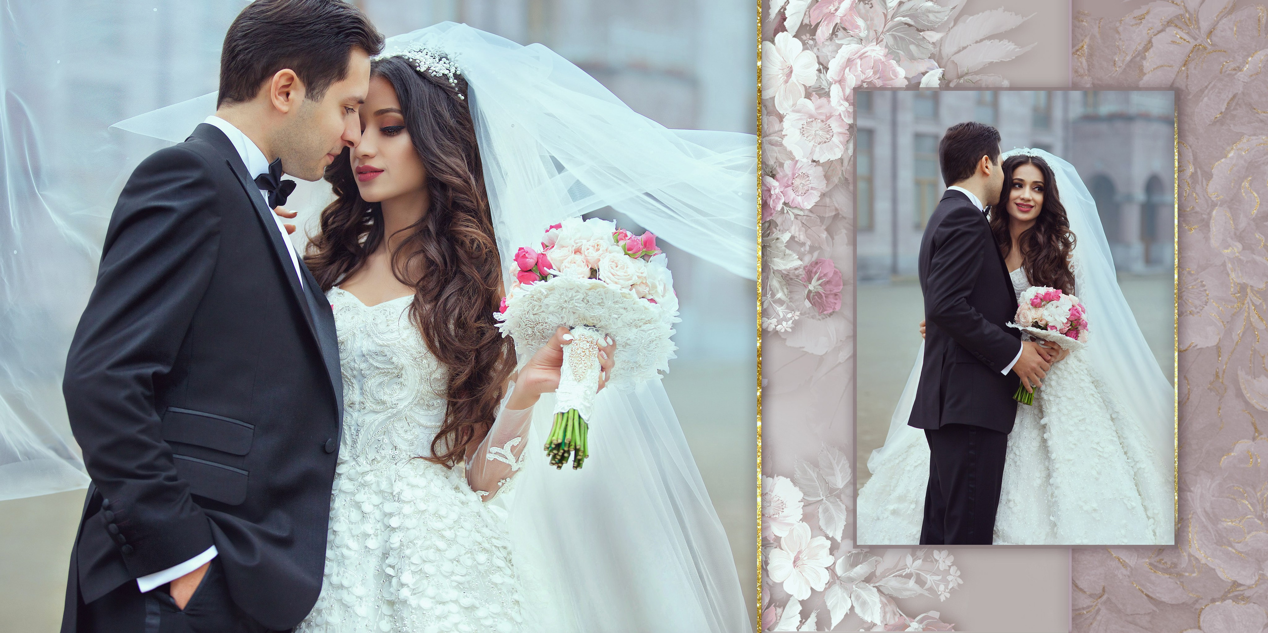 Свадебная фотокнига. Фотограф Кирсанова Наталия. Фотохудожник Наталия Кирсанова