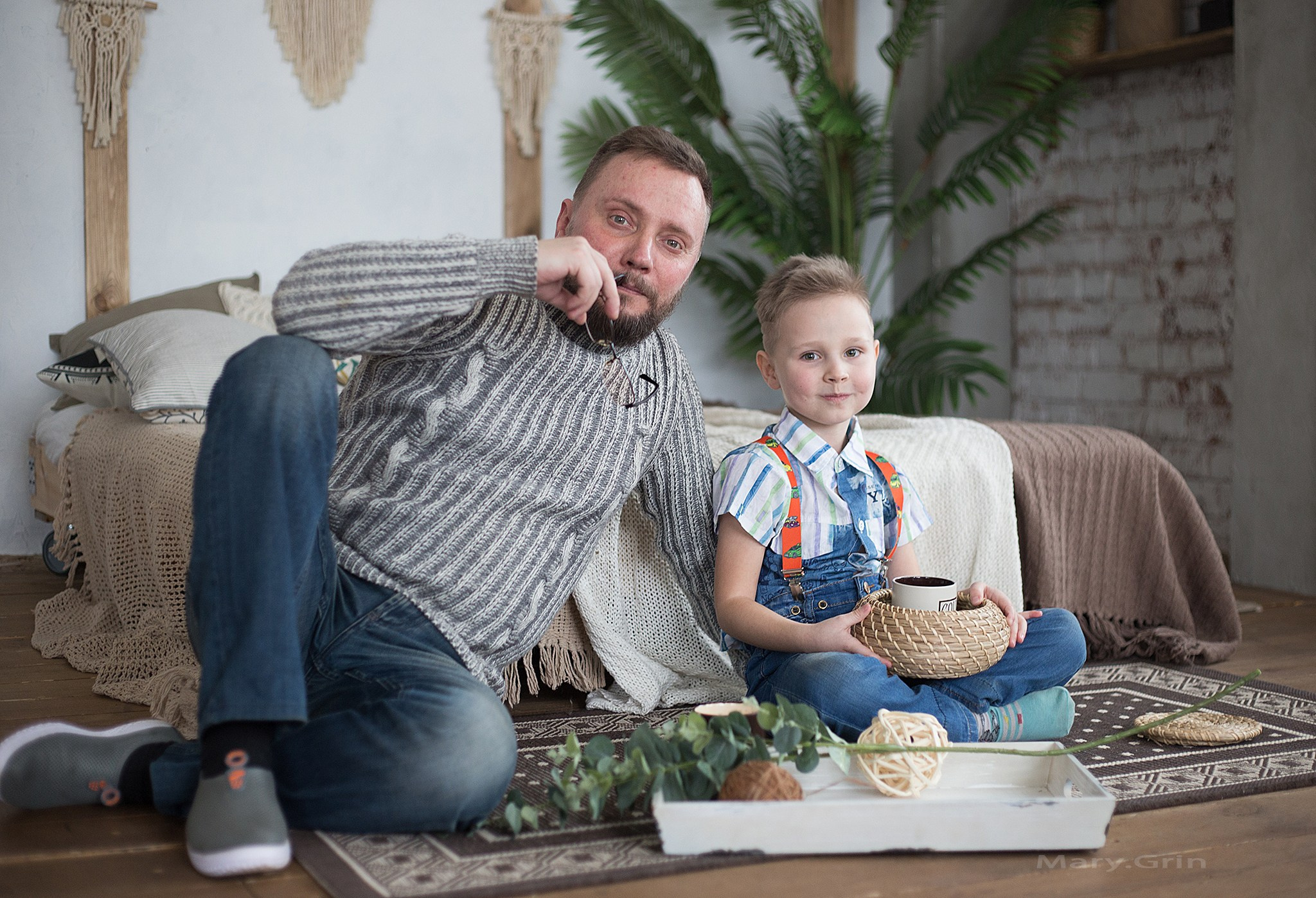 Студийная фотосессия семьи Александра и Марии. Детский и семейный фотограф, фотограф мероприятий Нижний Новгород