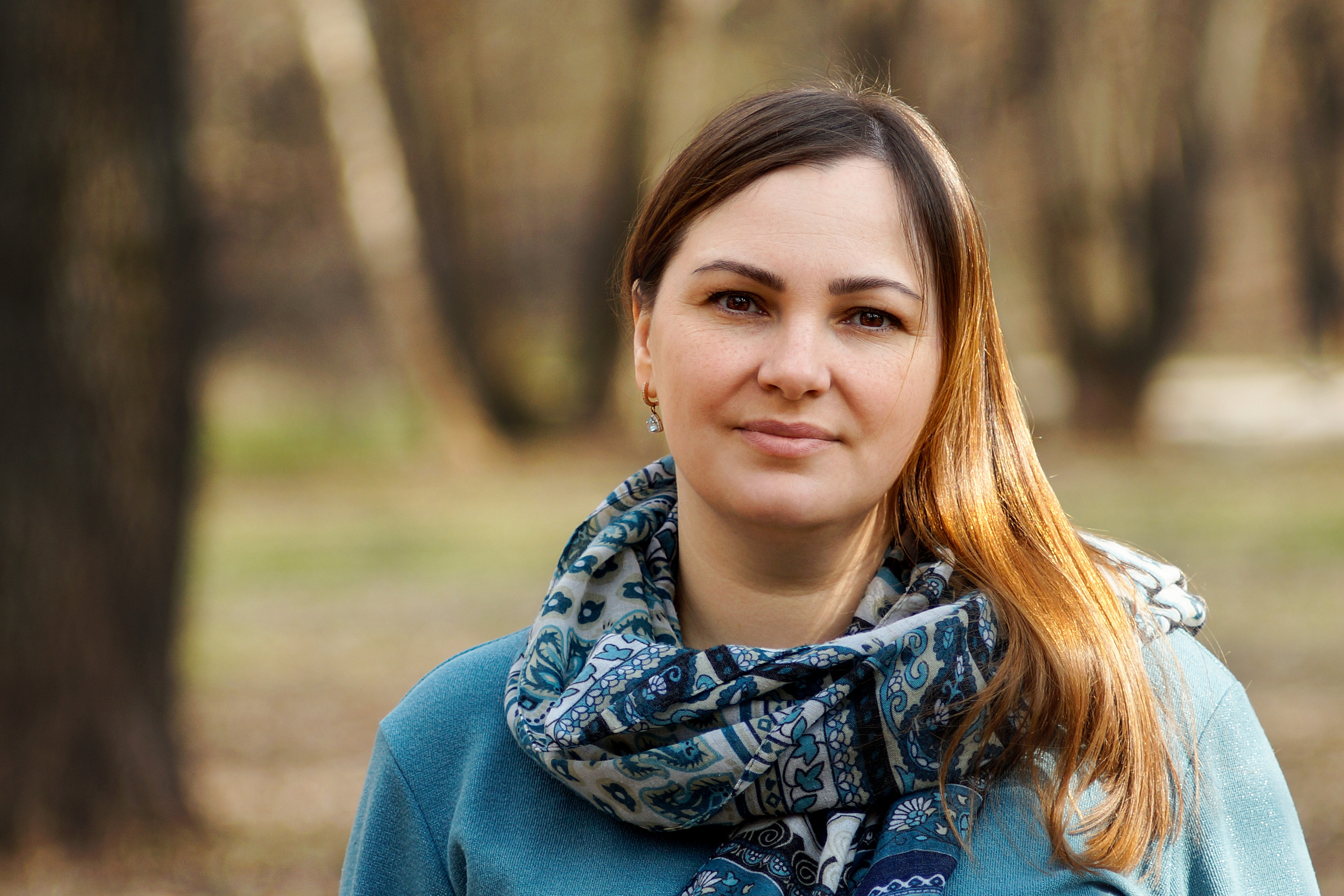 Портрет женщины на объектив Юпитер 37А 135 мм