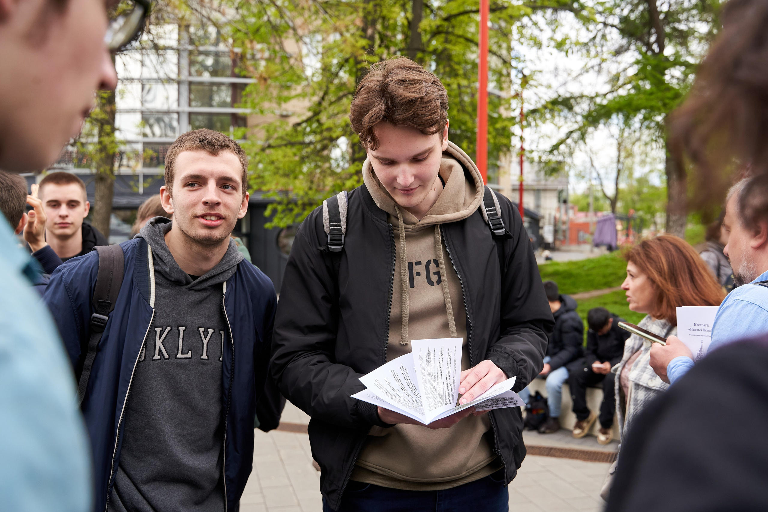 Городской квест в рамках регионального фестиваля «Учись без границ». Репортажный фотограф Вилянов Евгений. Нижний Новгород