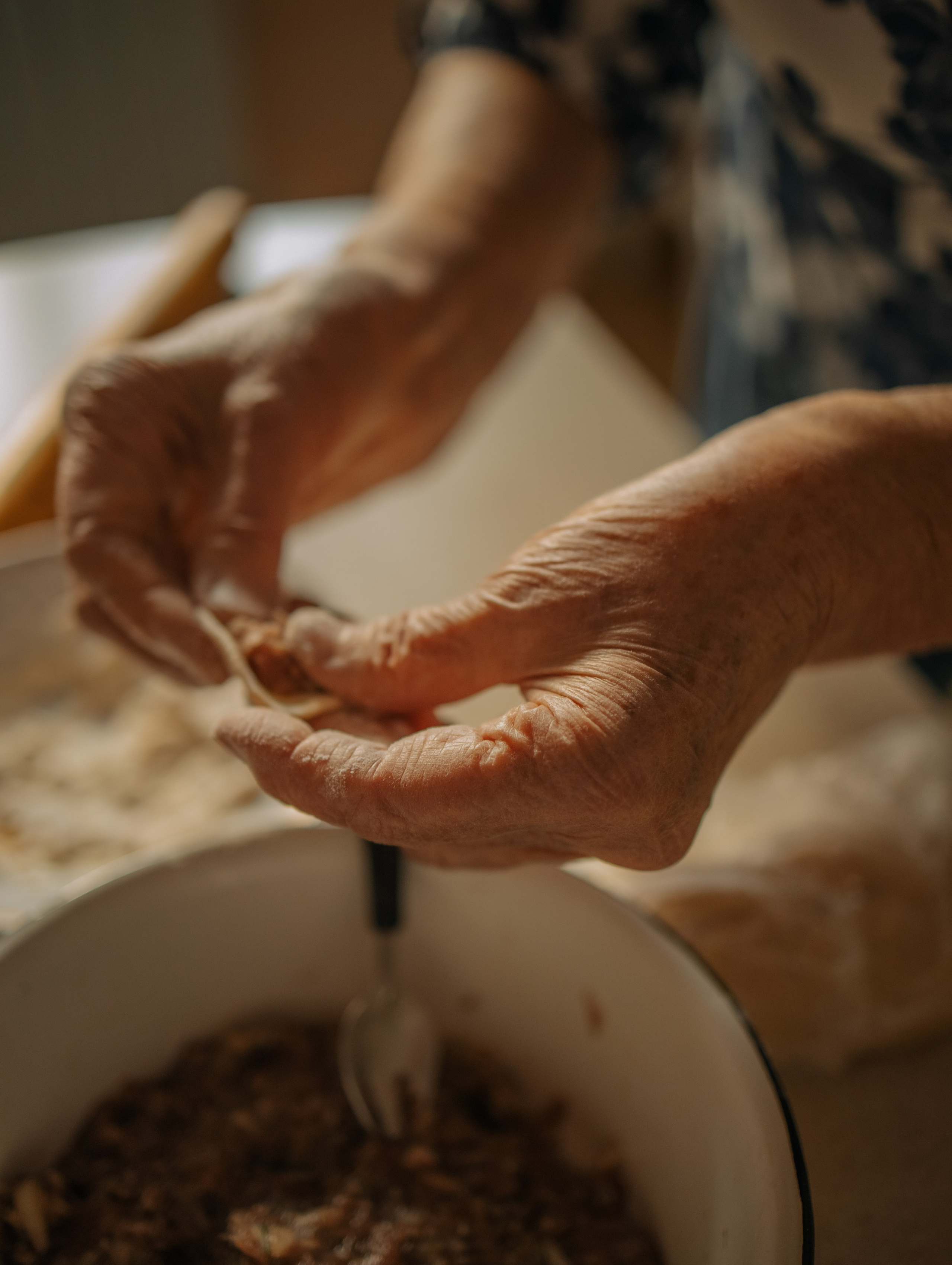 Традиционные пельмени у прабубушки. Фотограф Углич и Ярославль Ольга Тятюшкина