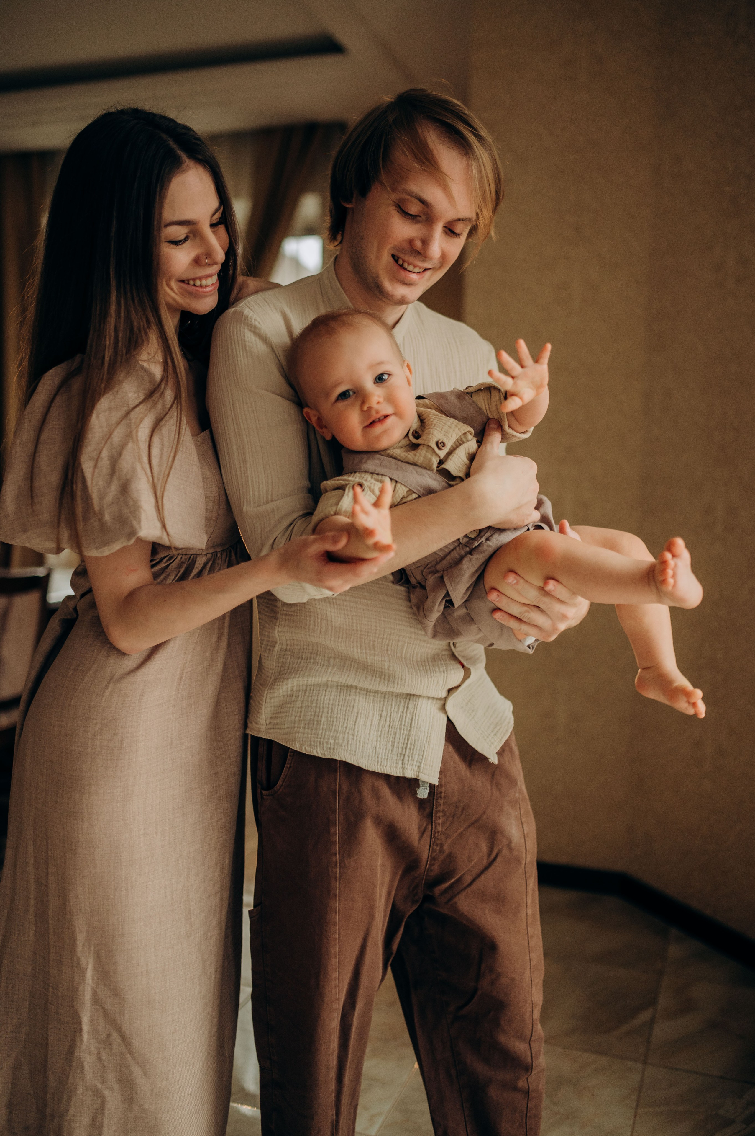 Домашняя фотосессия на годик. Семейный фотограф в Домодедово и Москве Елена Пичугина