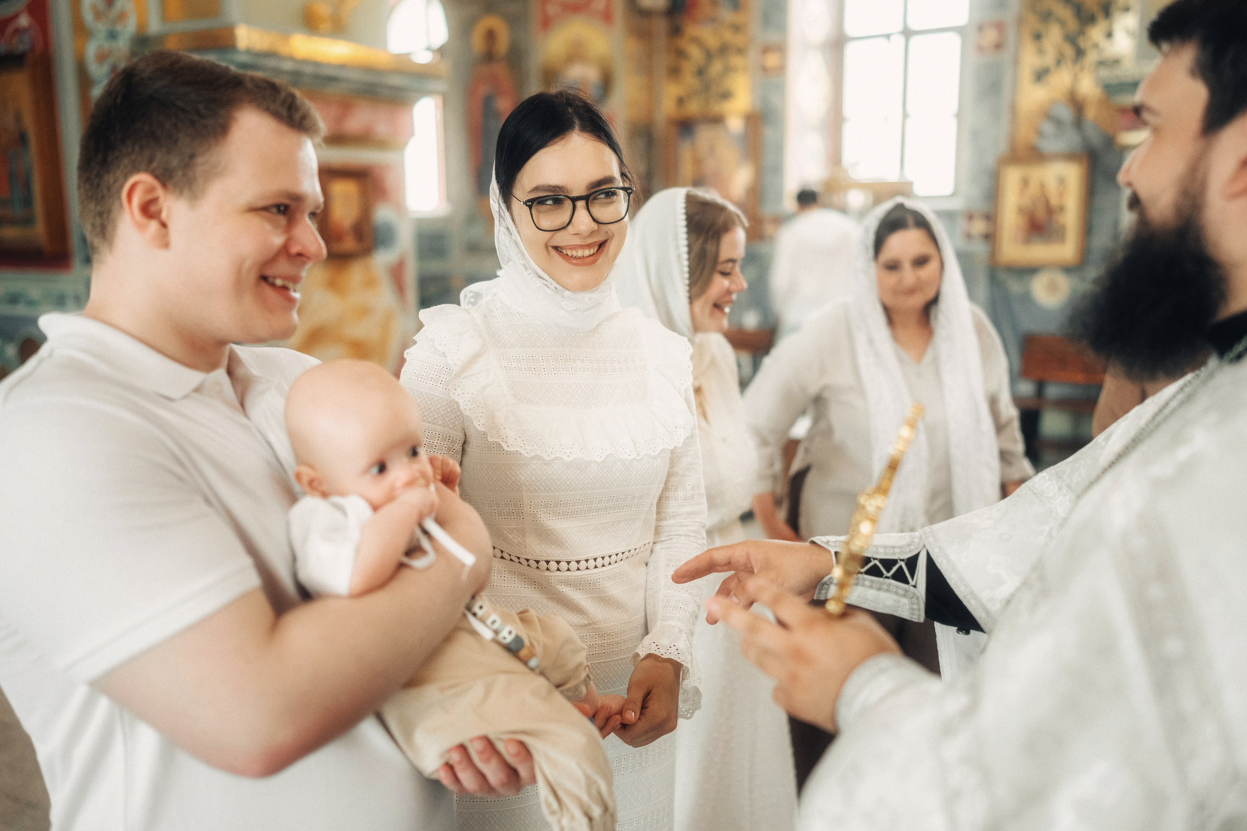 Крещение в храме Всецарица. Свадебный и репортажный фотограф в Воронеже Роман Янко