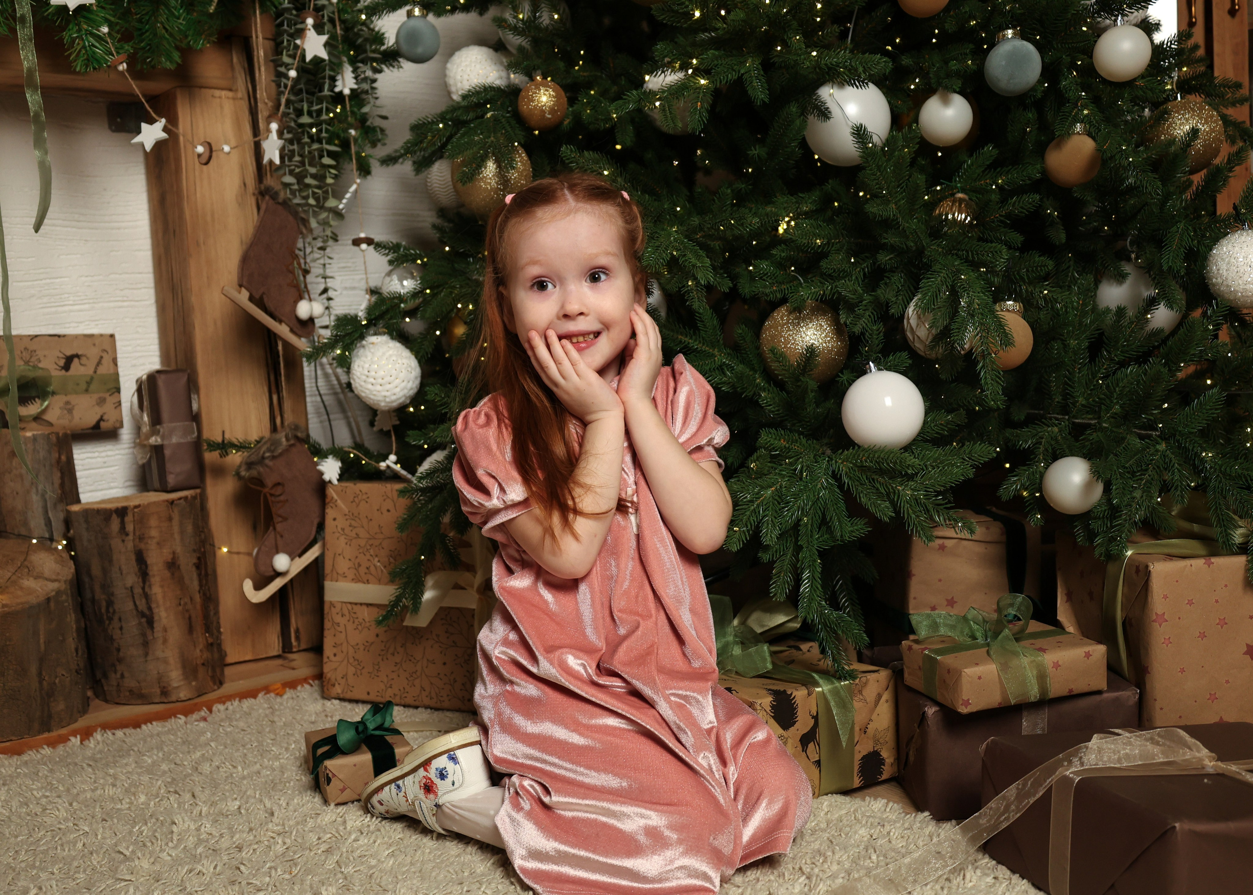 Семейная новогодняя съёмка Елена, Лиза и Лера. Tatiana Shumskaya