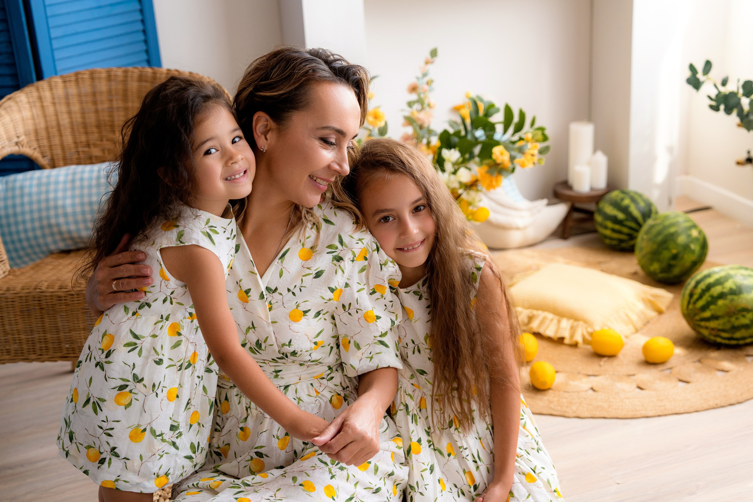 Платья Family look. Фотостудия Малина в городе Улан-Удэ. Фотограф Ирина Жарникова