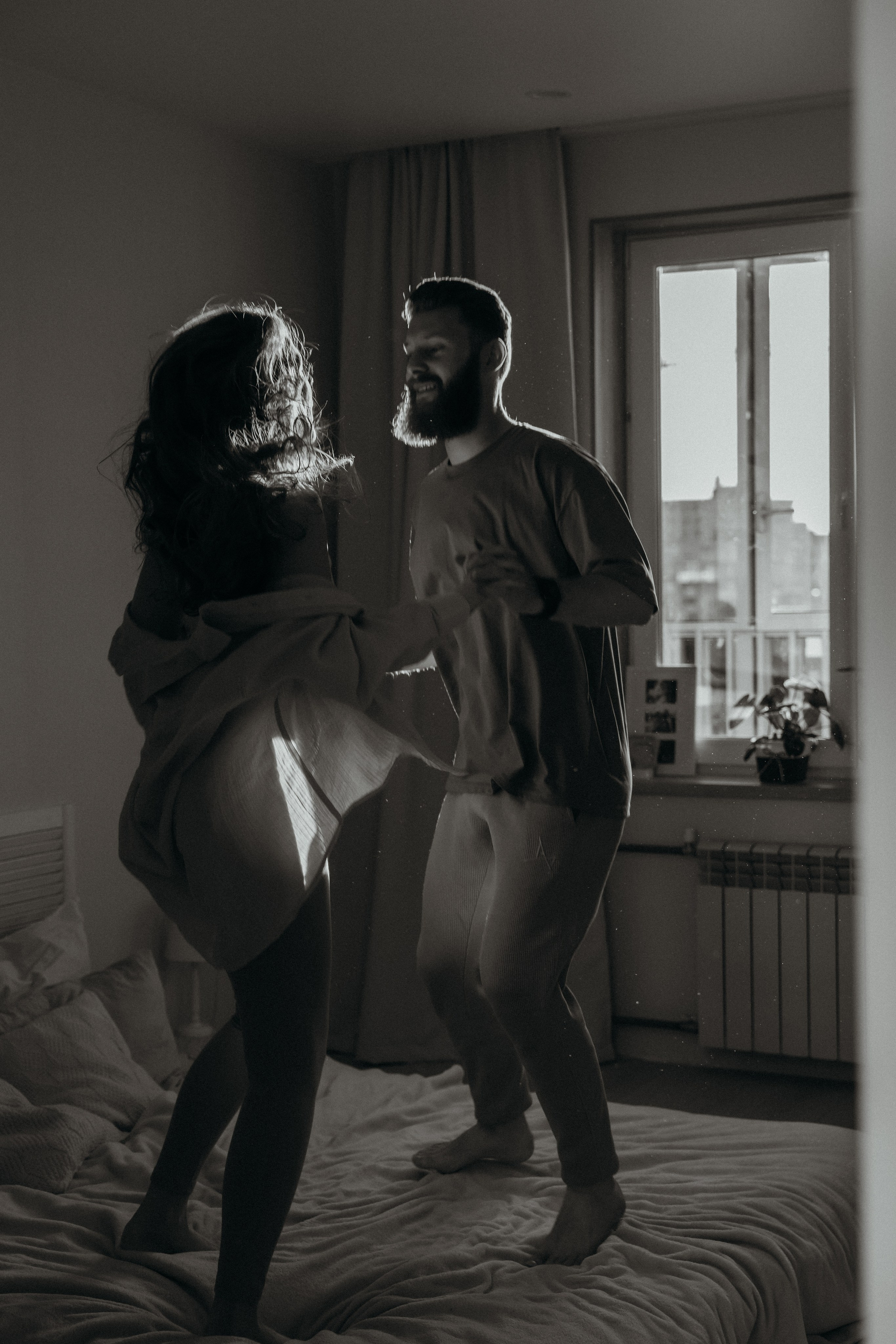 Парная домашняя фотосессия в Архангельске. Портретный и свадебный фотограф в Архангельске Елизавета Стрекаловская