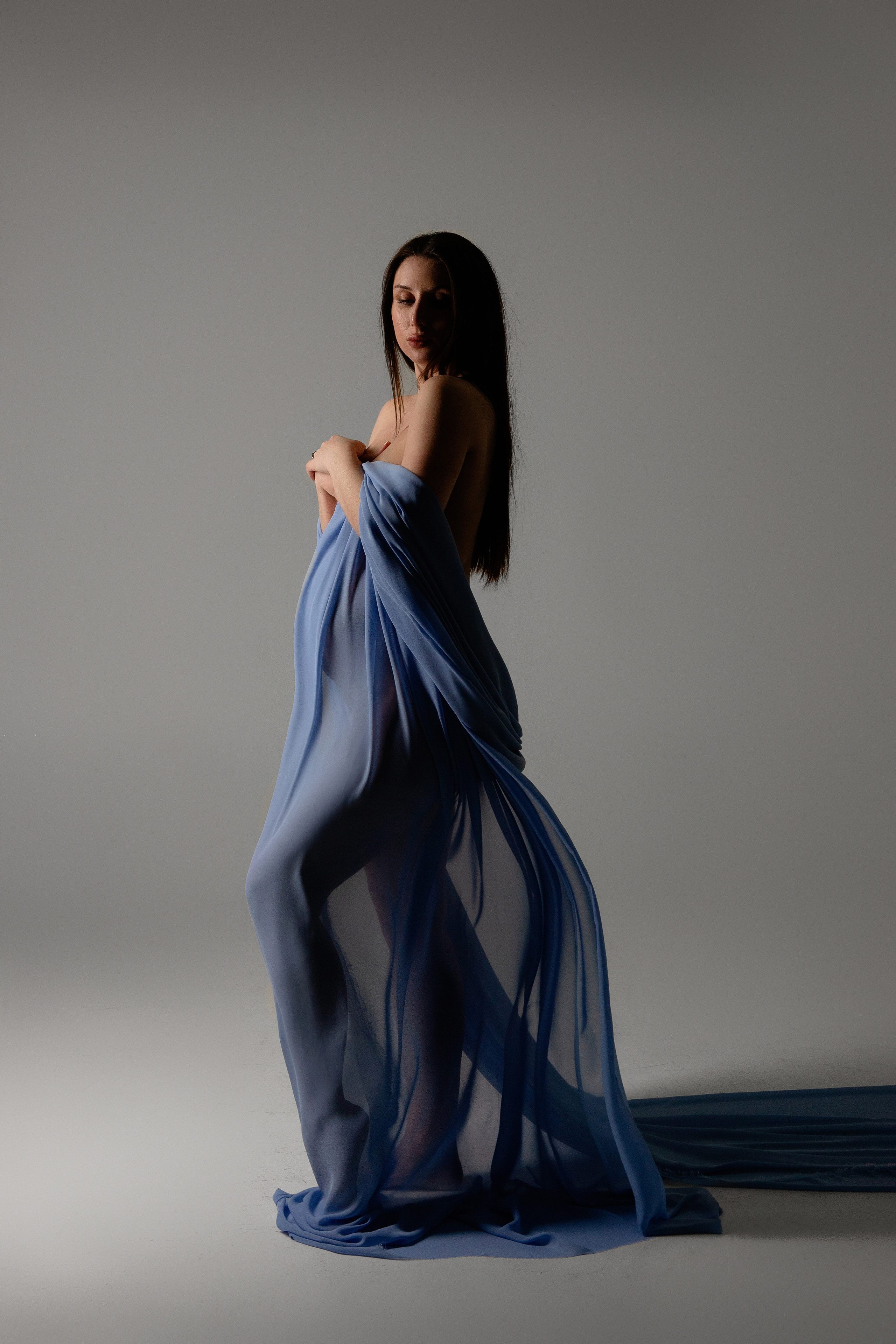 Голубой Шифон. Фотограф беременности в Екатеринбурге Илона Филатьева