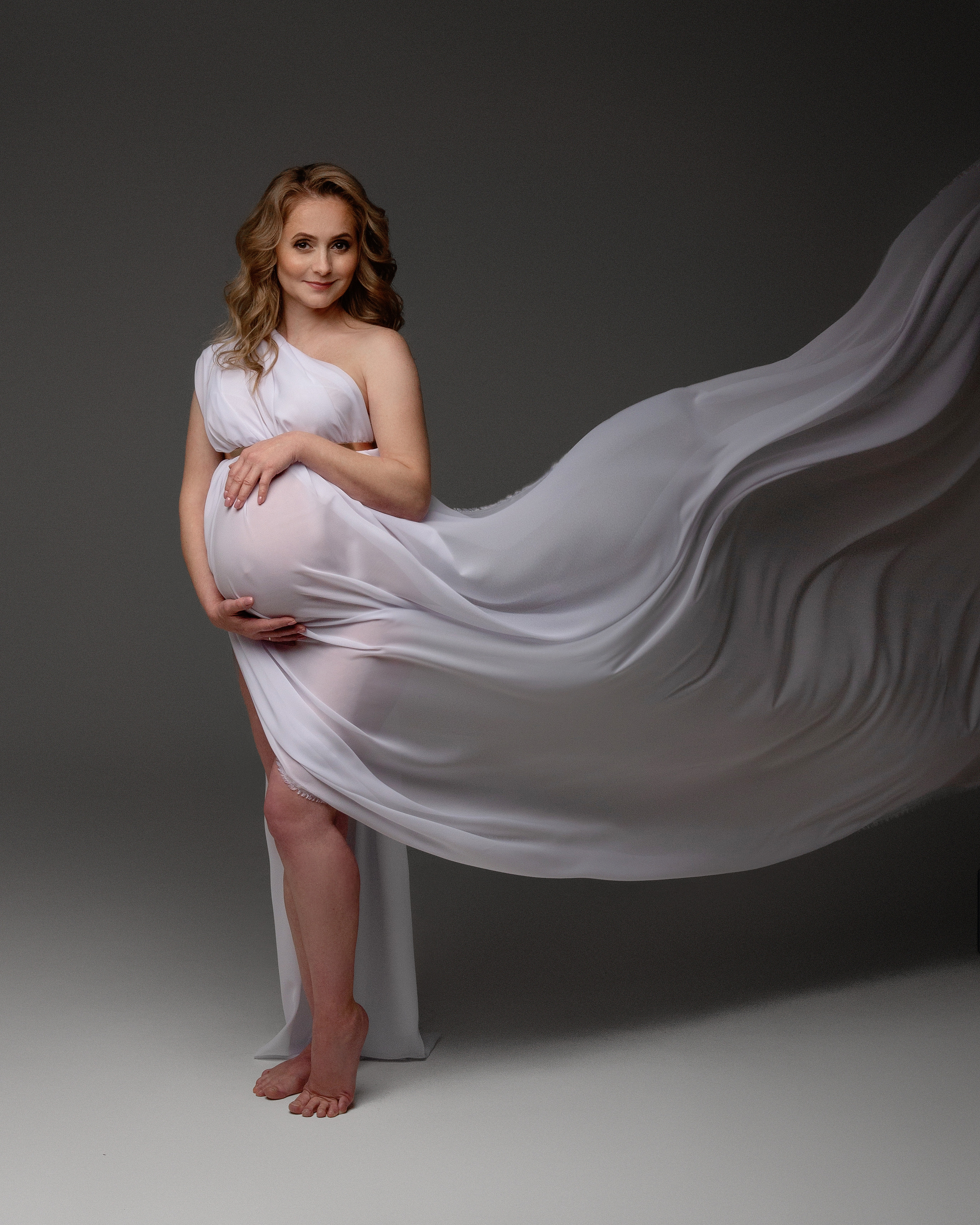 Белый Шифон. Фотограф беременности в Екатеринбурге Илона Филатьева