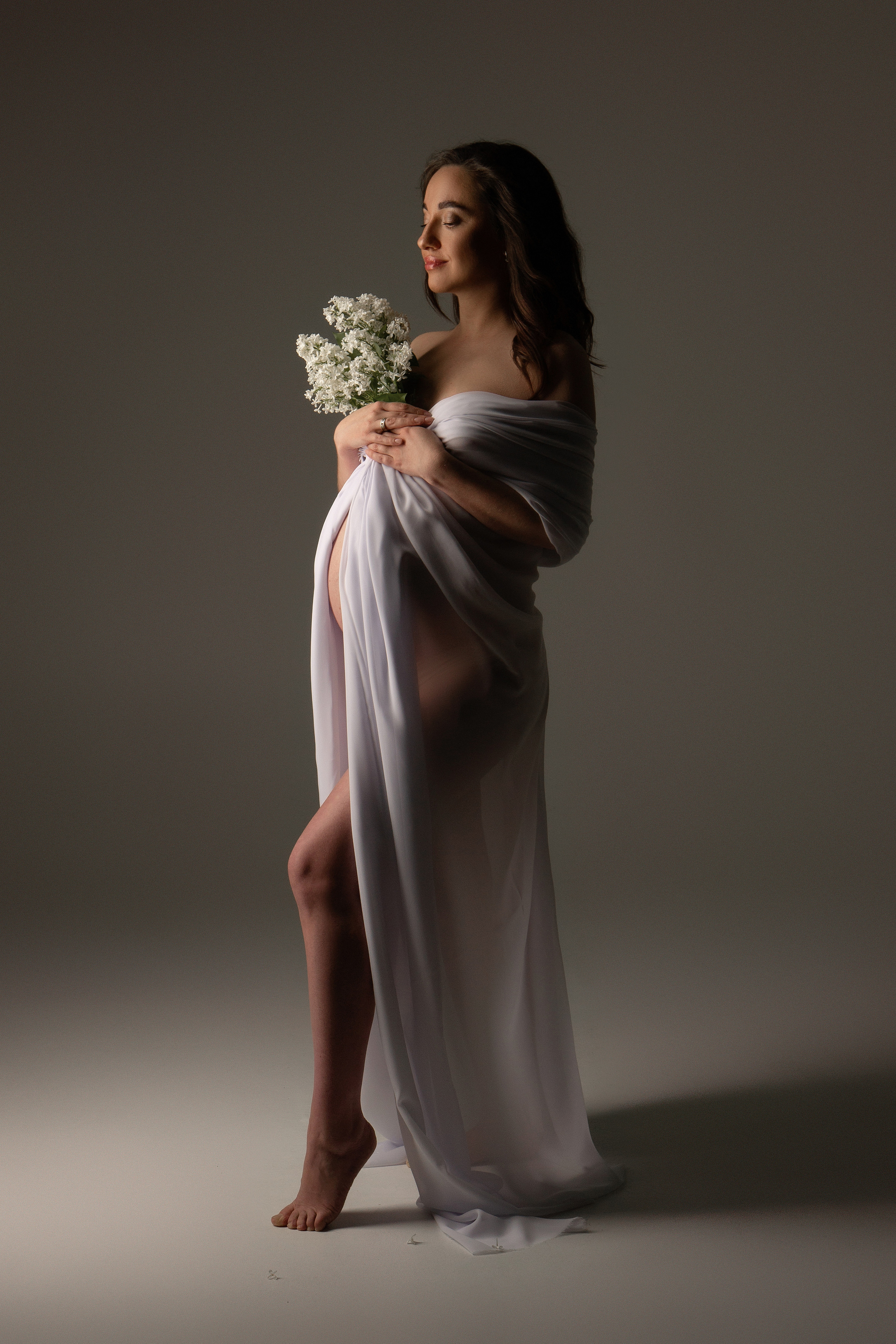 Белый Шифон. Фотограф беременности в Екатеринбурге Илона Филатьева