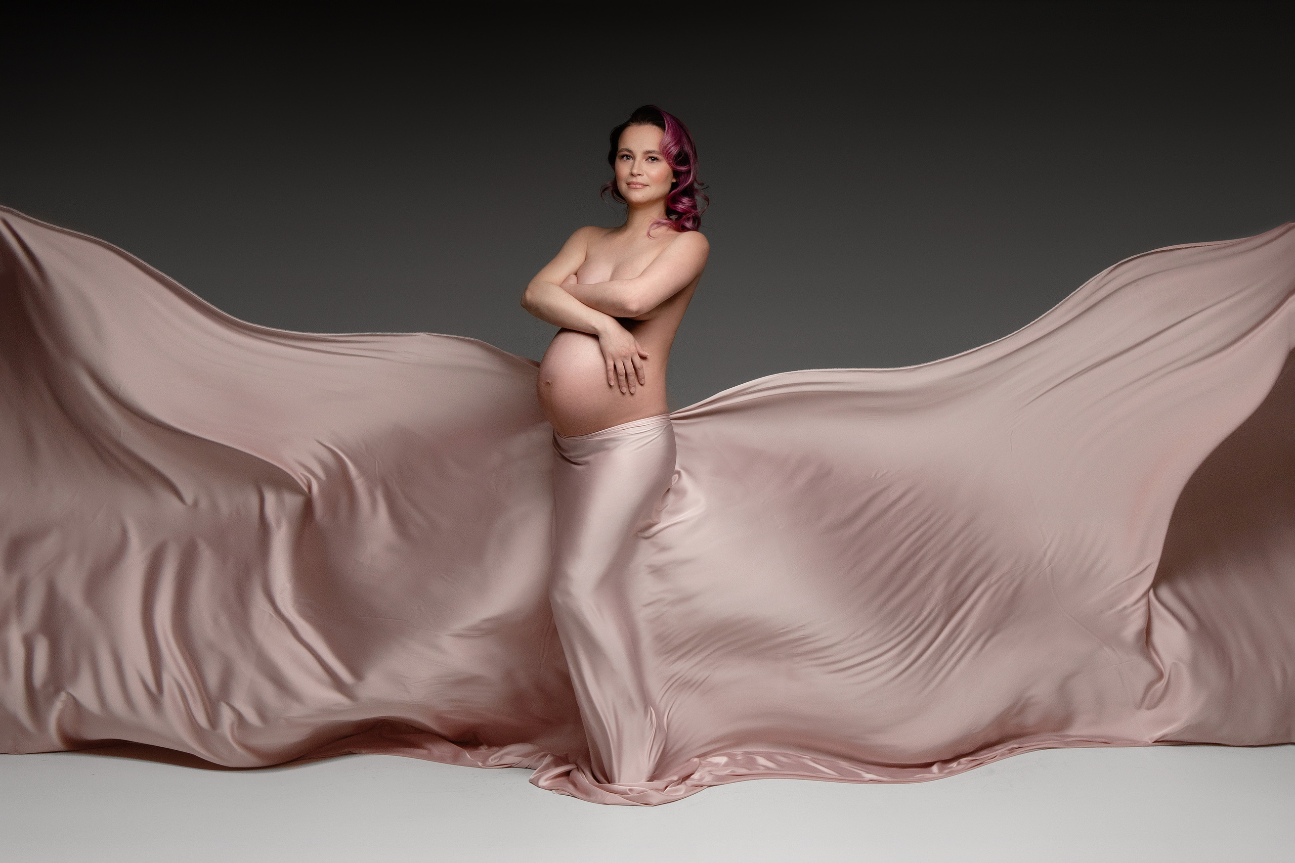 Шёлк Пыльная Роза. Фотограф беременности в Екатеринбурге Илона Филатьева