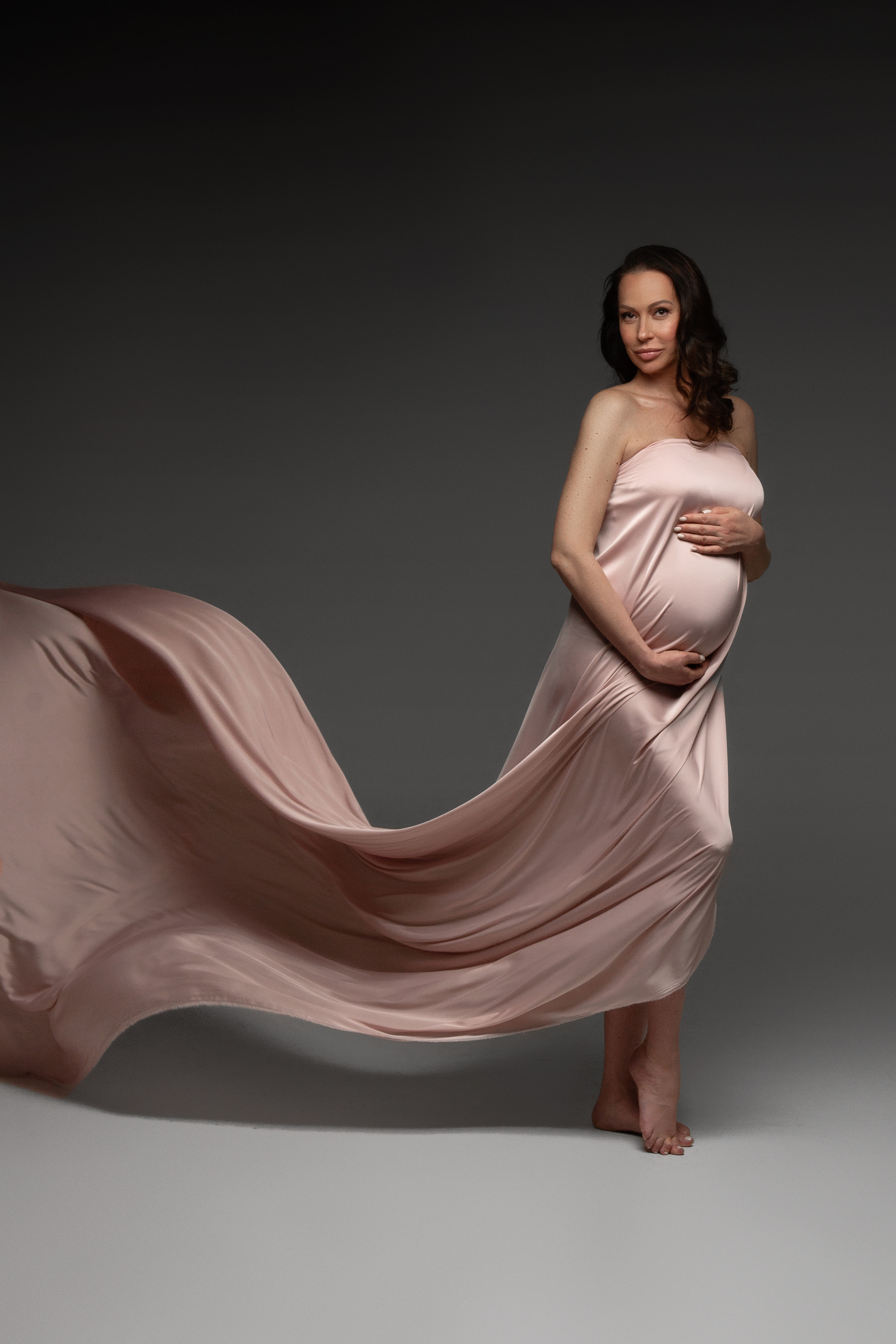 Шёлк Пыльная Роза. Фотограф беременности в Екатеринбурге Илона Филатьева
