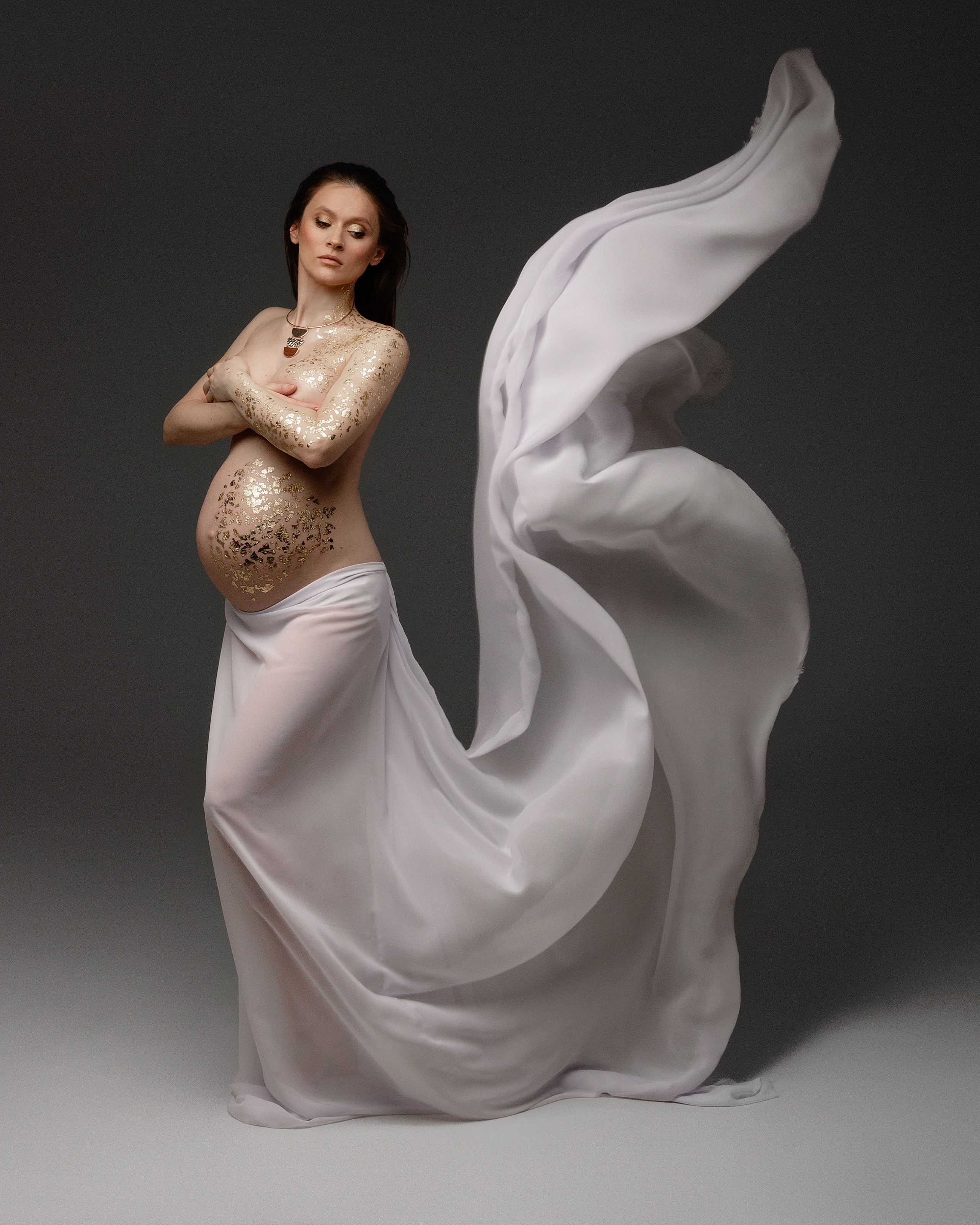 Белый Шифон. Фотограф беременности в Екатеринбурге Илона Филатьева