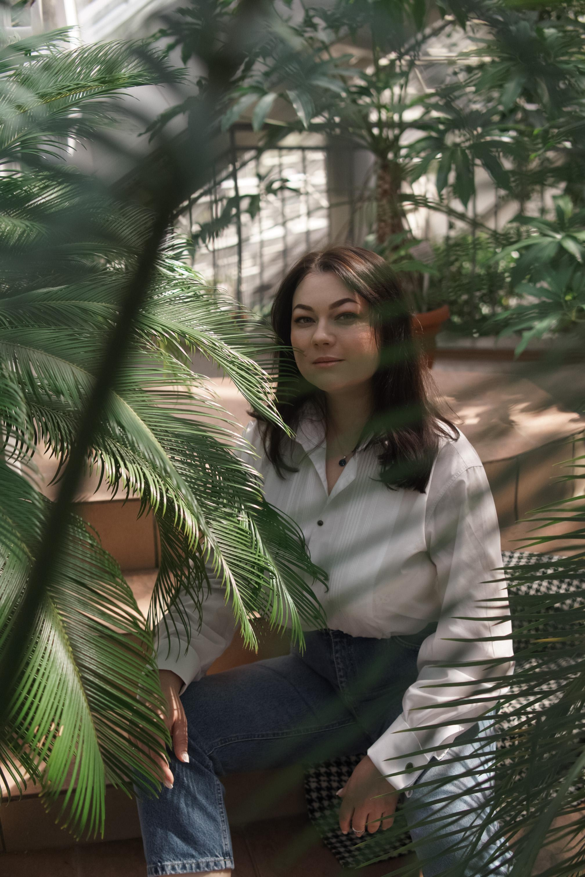 Эльвира, фотосессия в ботаническом саду. Фотограф в Минске Света Григорьева