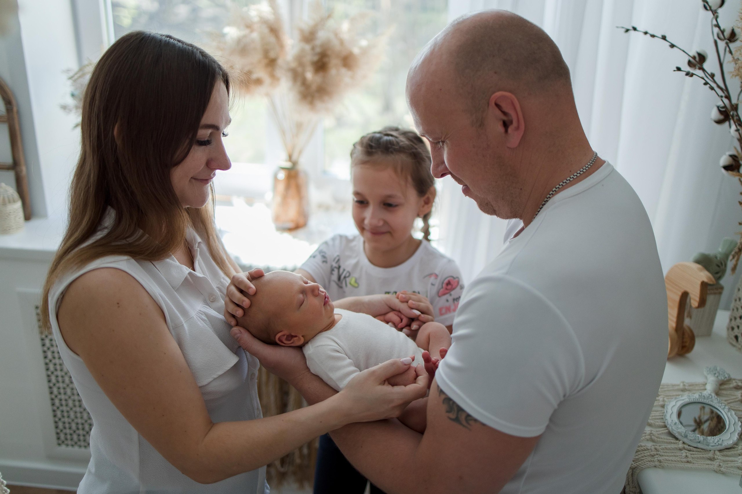 Леонид, 1 неделя и 3 дня. Семейный и детский фотограф в Железногорске Саламахо Ольга