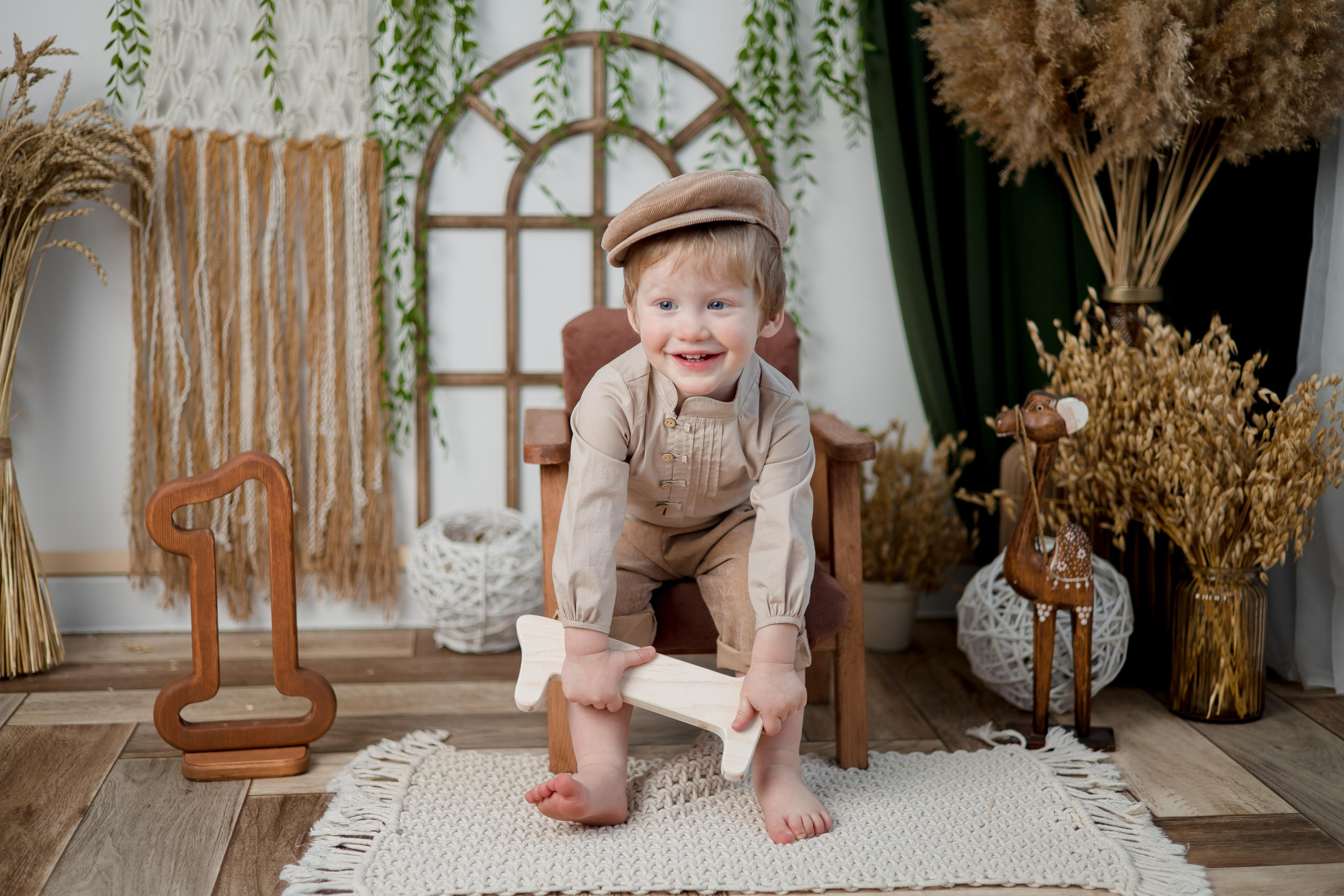 Лёва, первый годик). Семейный и детский фотограф в Железногорске Саламахо Ольга