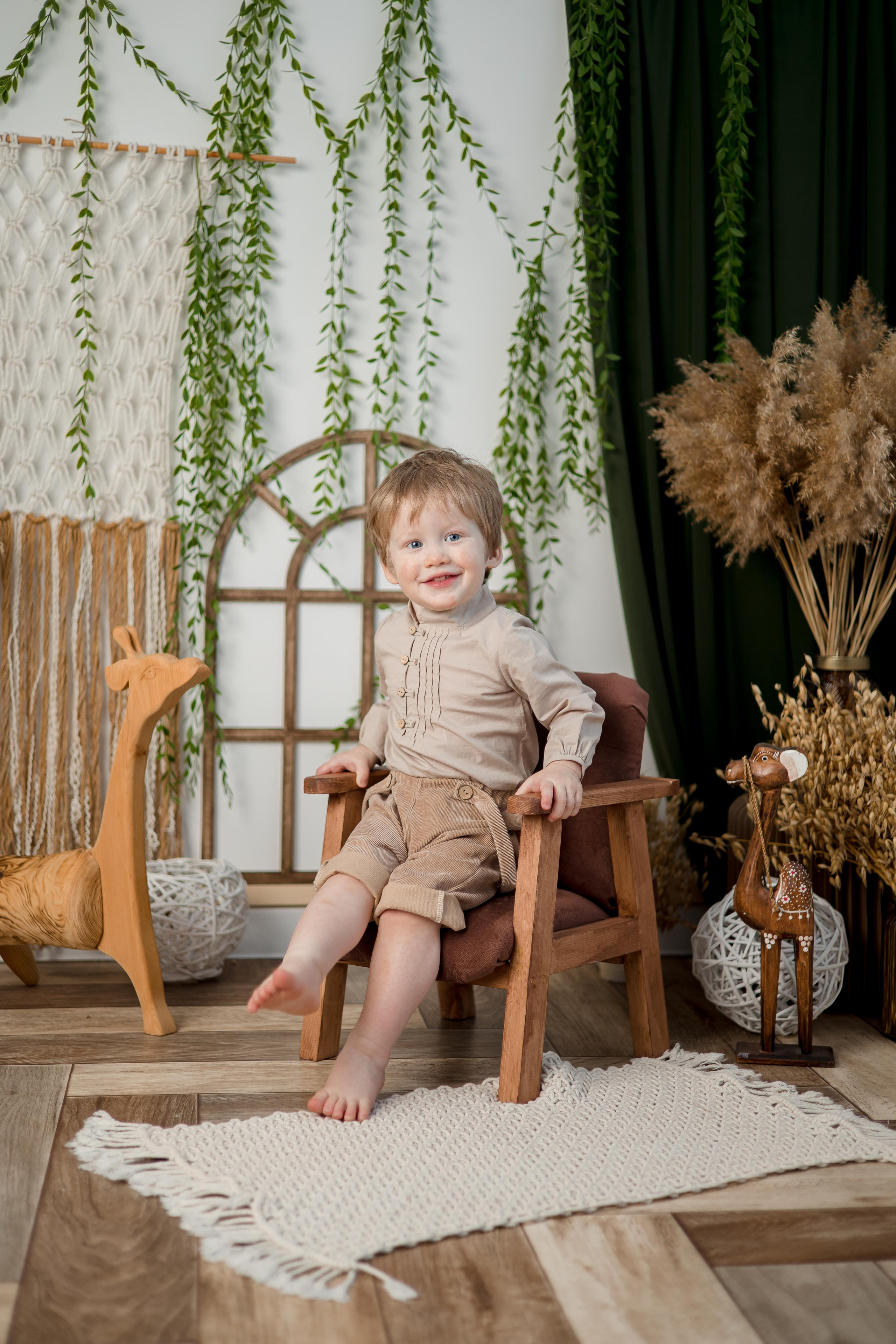 Лёва, первый годик). Семейный и детский фотограф в Железногорске Саламахо Ольга