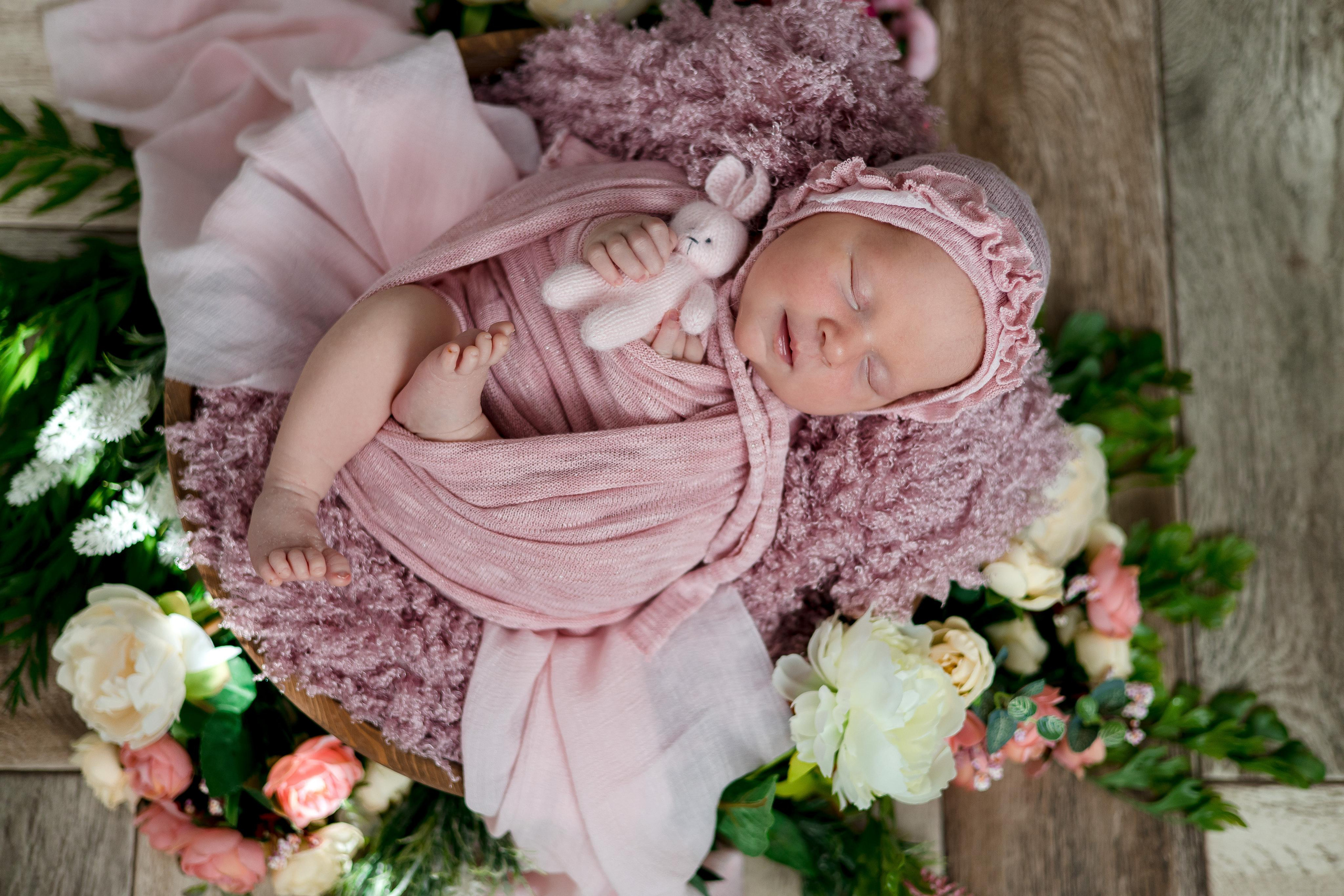 Екатерина, 1 неделя и 2 дня. Семейный и детский фотограф в Железногорске Саламахо Ольга