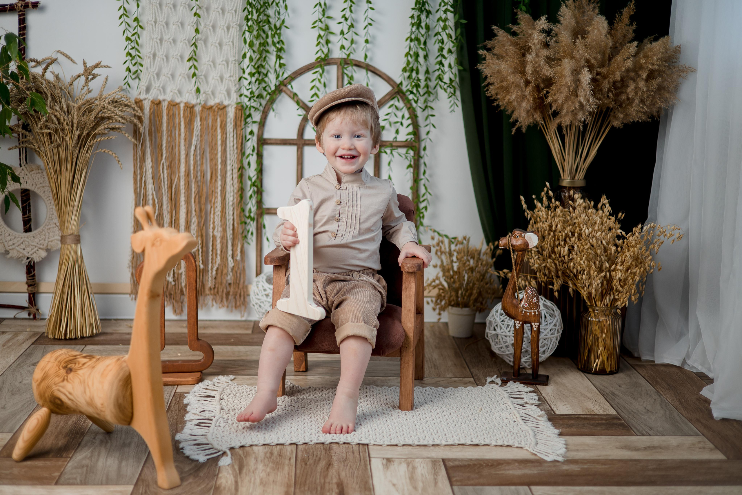 Лёва, первый годик). Семейный и детский фотограф в Железногорске Саламахо Ольга