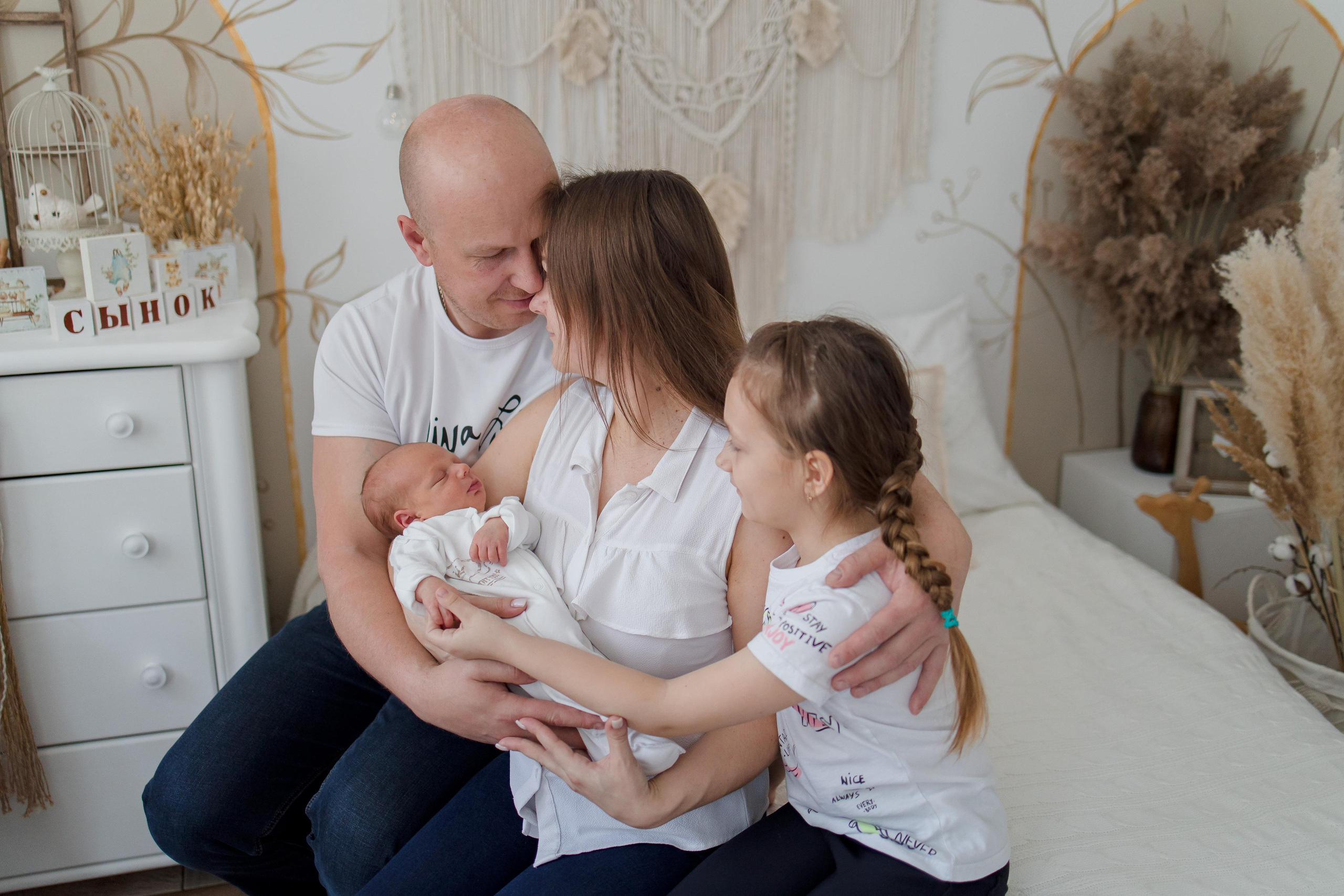 Леонид, 1 неделя и 3 дня. Семейный и детский фотограф в Железногорске Саламахо Ольга