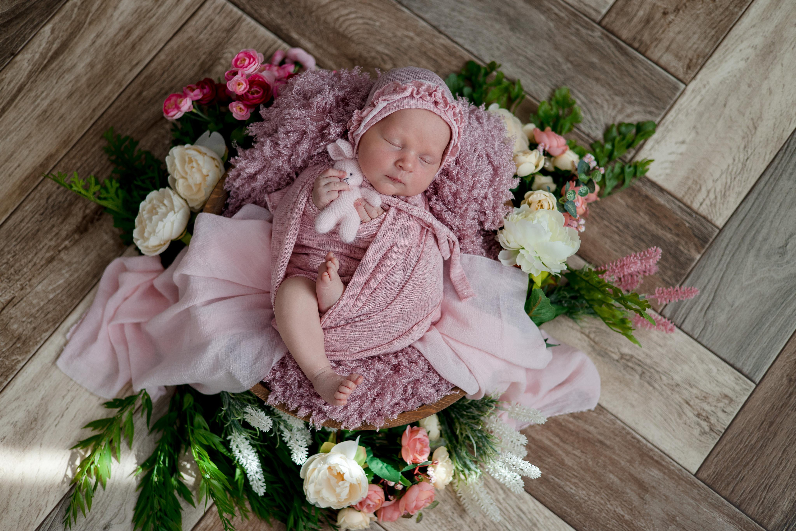 Екатерина, 1 неделя и 2 дня. Семейный и детский фотограф в Железногорске Саламахо Ольга