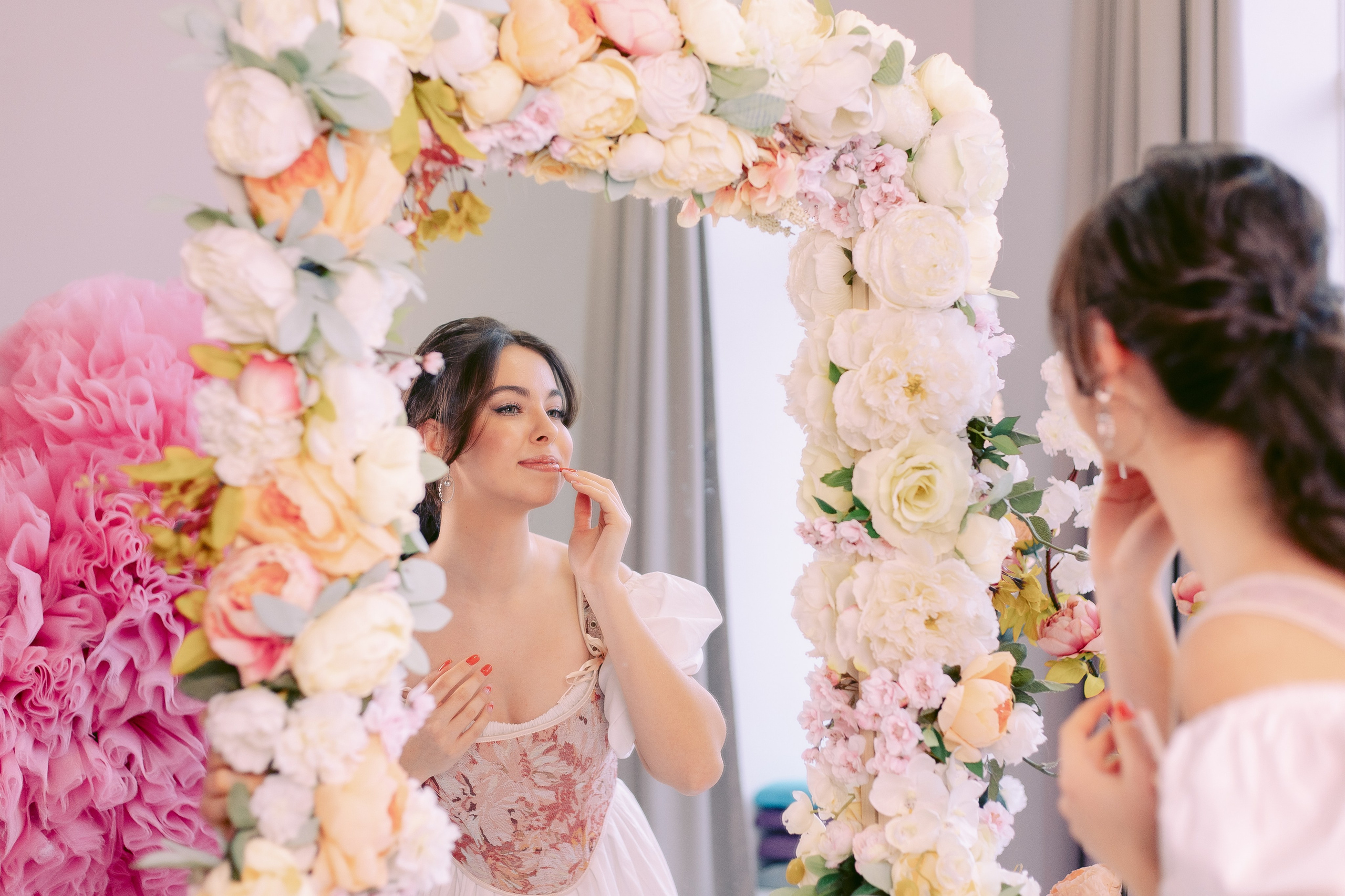 Весенняя фотосессия в фотостудии для девушки в Санкт-Петербурге. Фотограф в Санкт-Петербурге, Анна Скворцова