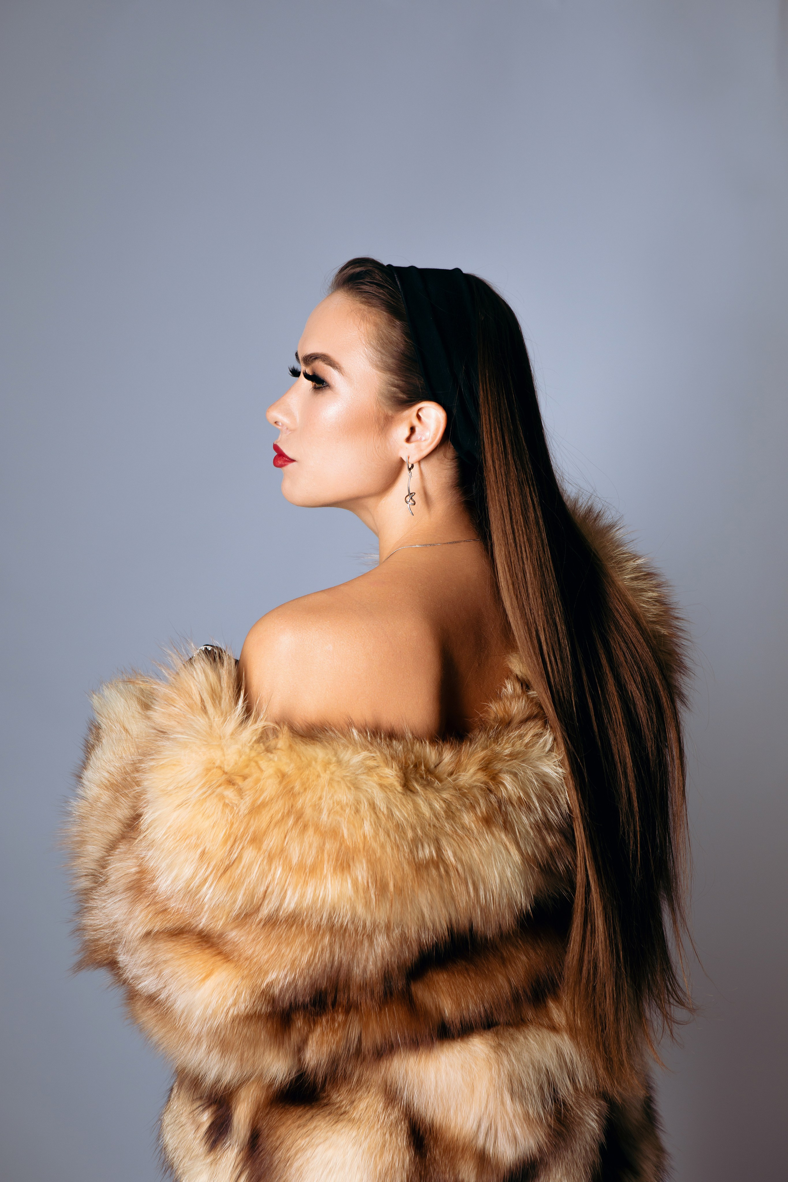 Новогодняя фотосессия в шубе. Портретный фотограф в Иванове Ольга Гуральник