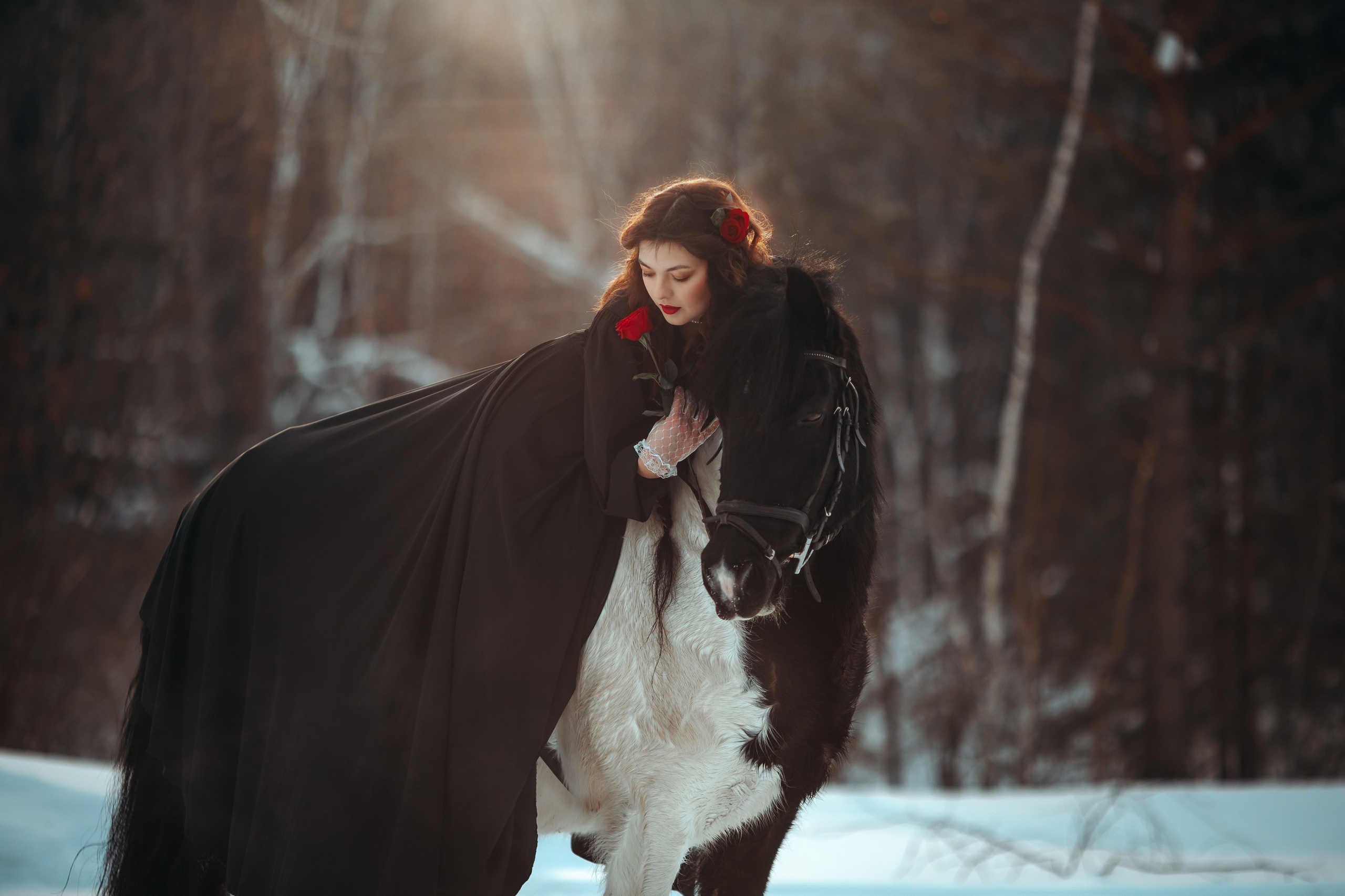 Катя и Шери. Анна Молчанова конный фотограф в Тюмени | фотосессии с лошадьми Тюмень