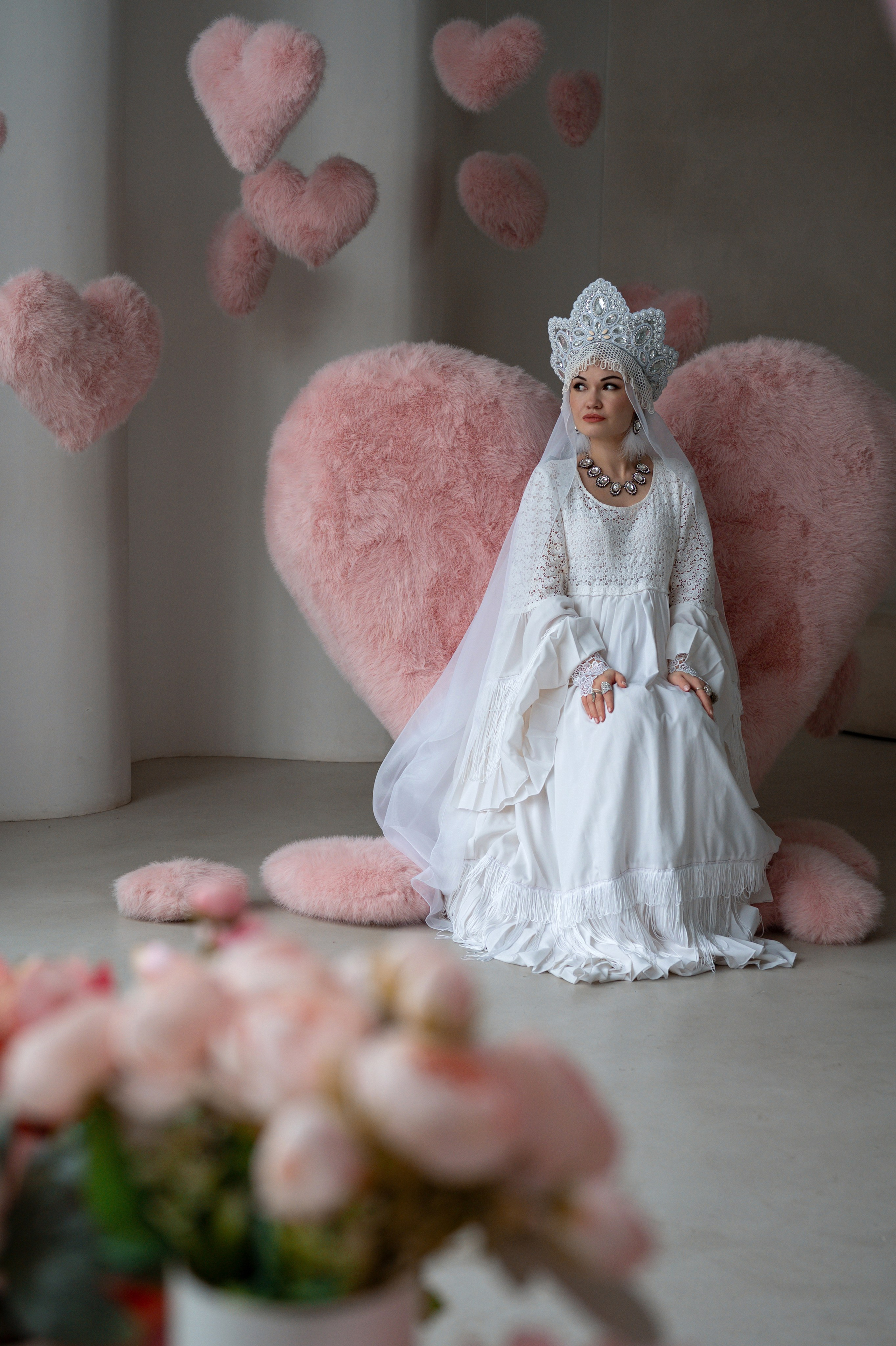 Фотосессия в русском стиле. Царевна-лебедь. Фотограф Юлия Кондратьева.