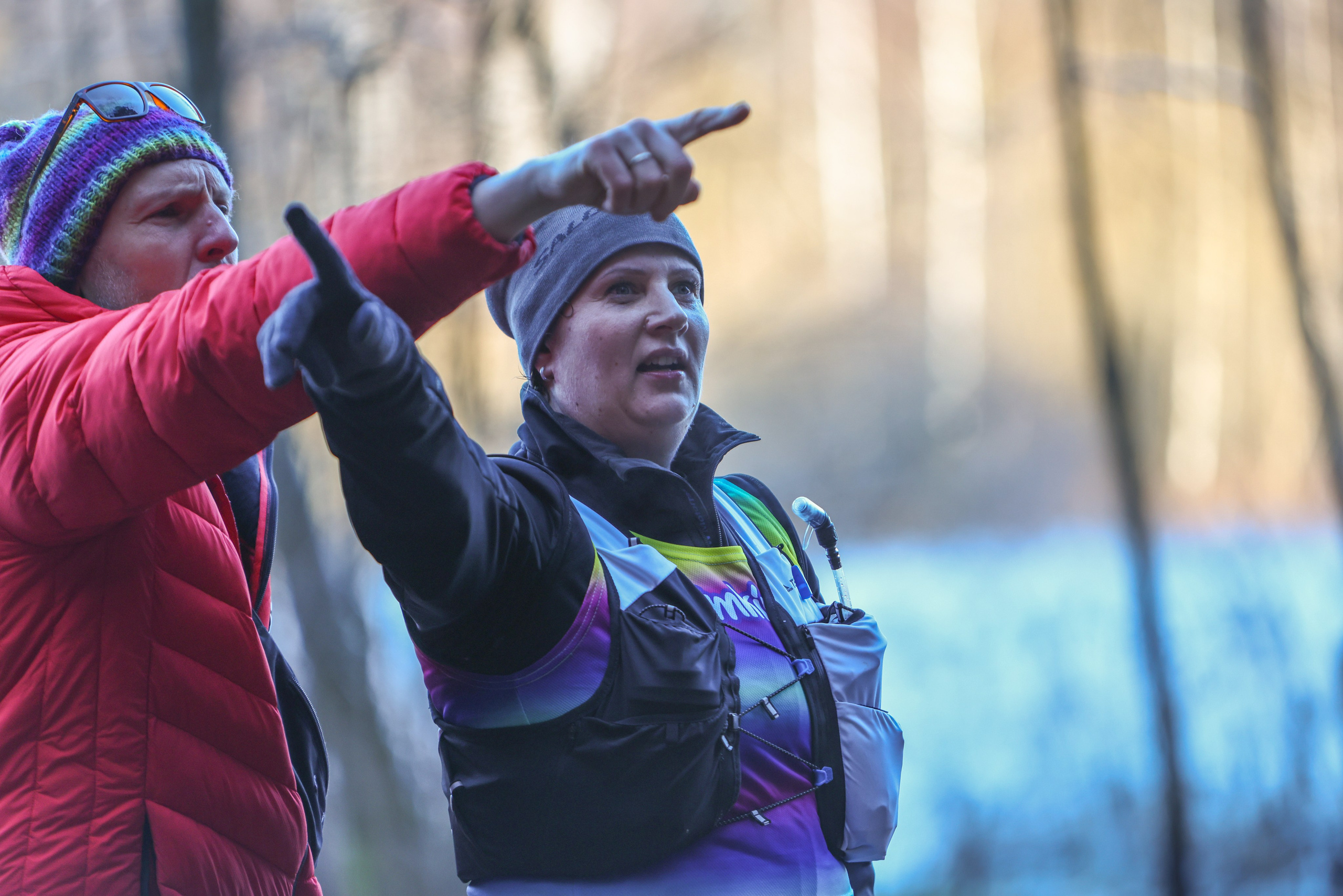Два лепестка Химкинского марафона у дома, 23.11.25. Фотограф Сергей Ловкий