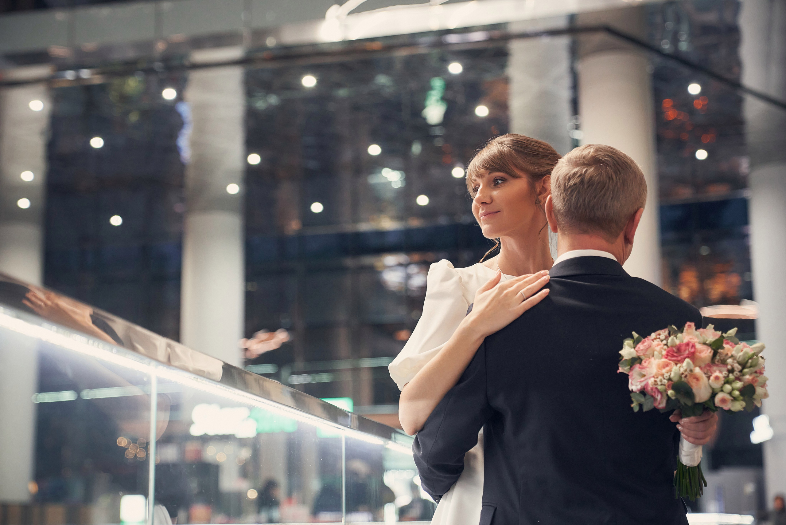 Свадебная Фотосессия в Москва-Сити, ресторан Birds