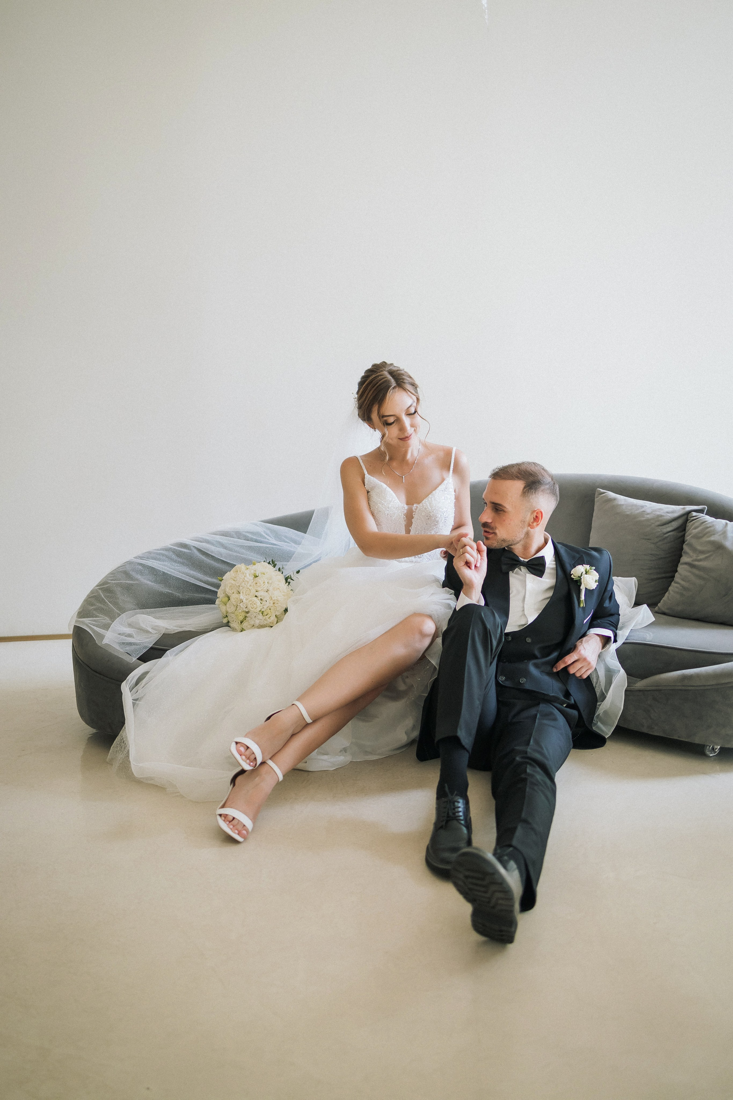 Свадебная прогулка Екатерины и Евгения. Свадебная фотография. Арина Рубах