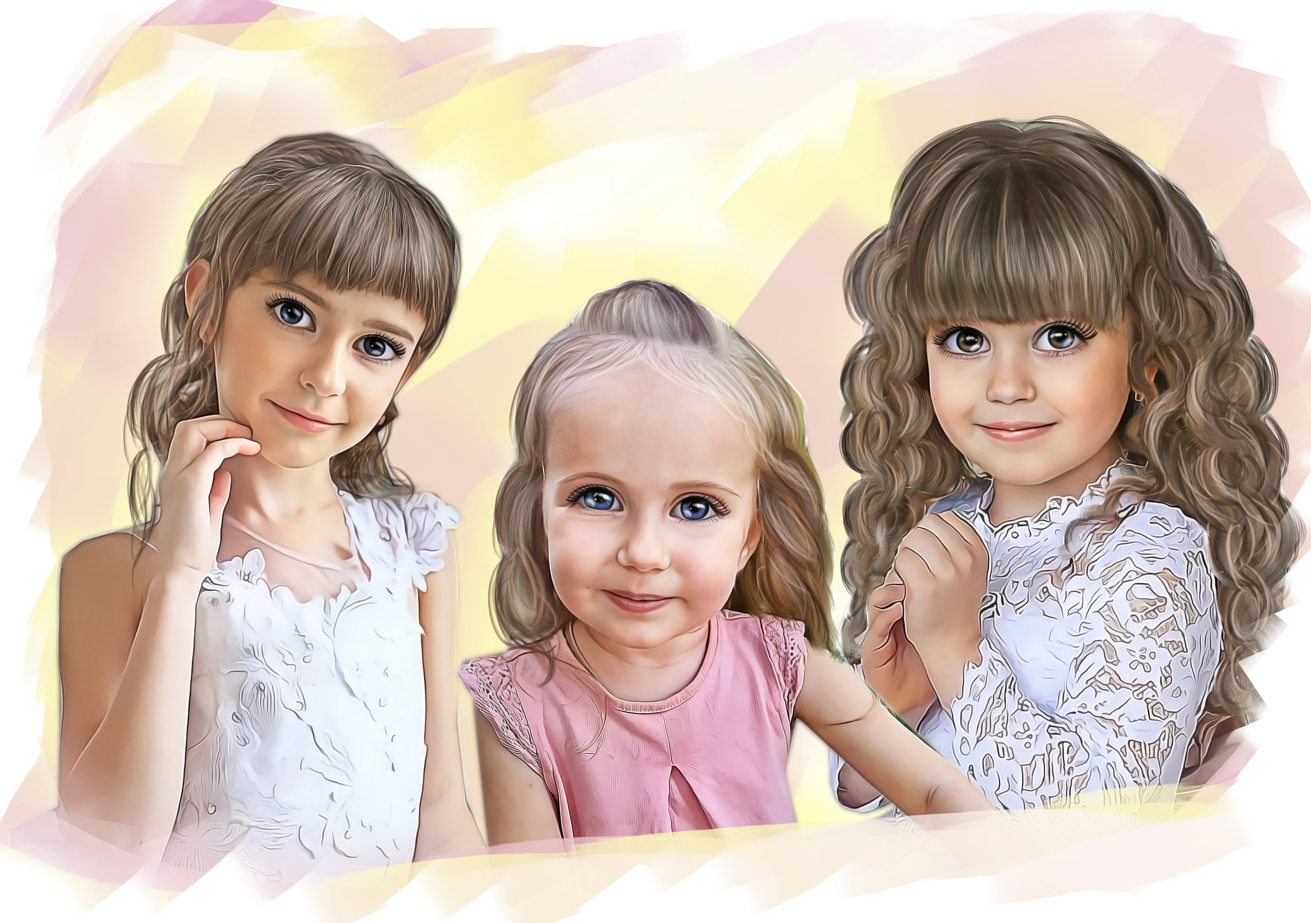 Отрисованные портреты. Семейный и детский фотограф Виталий Катюшин