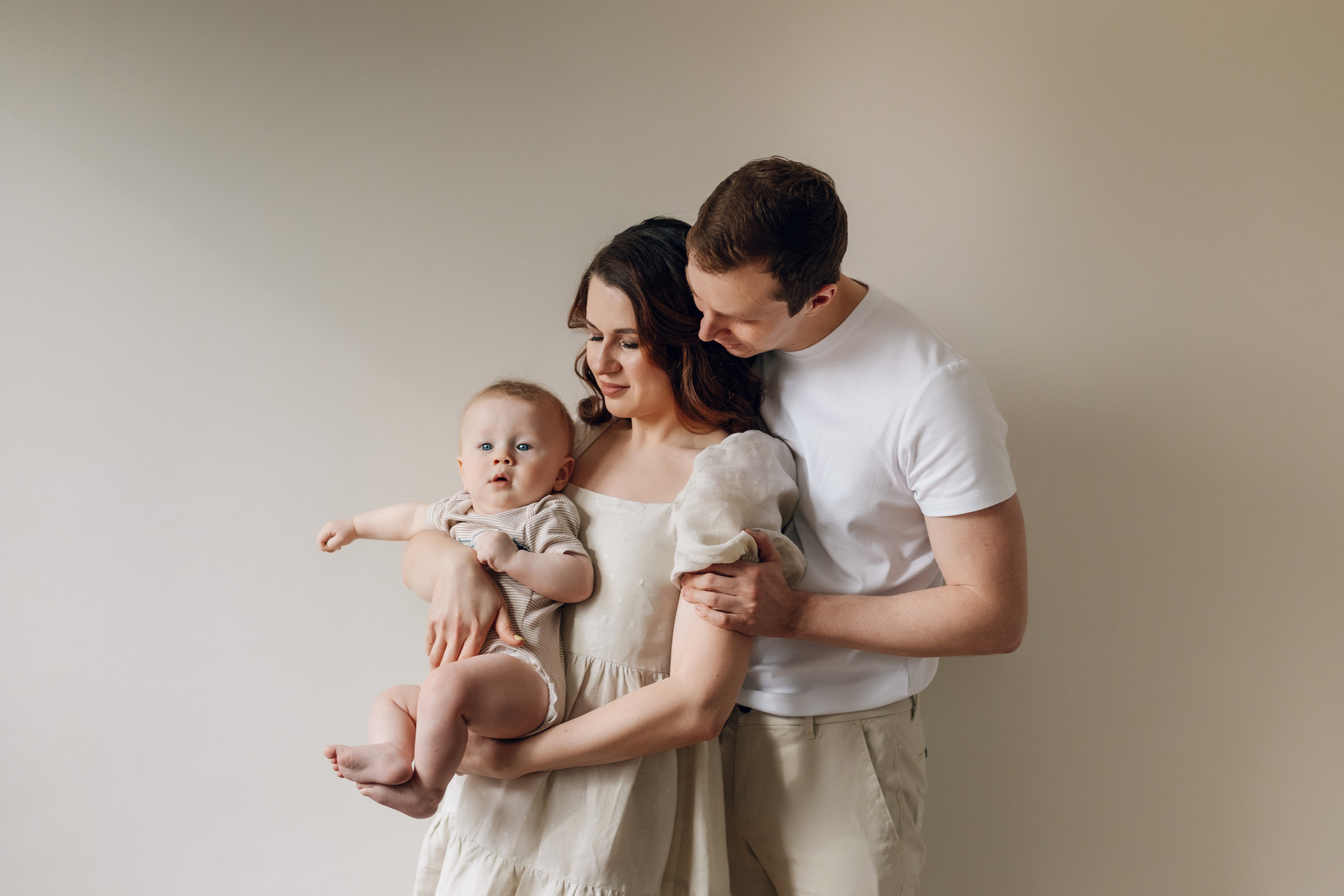 Домашняя фотосессия для Анастасии, Ильи и Егора. Свадебный и репортажный фотограф Ольга Шевелёва