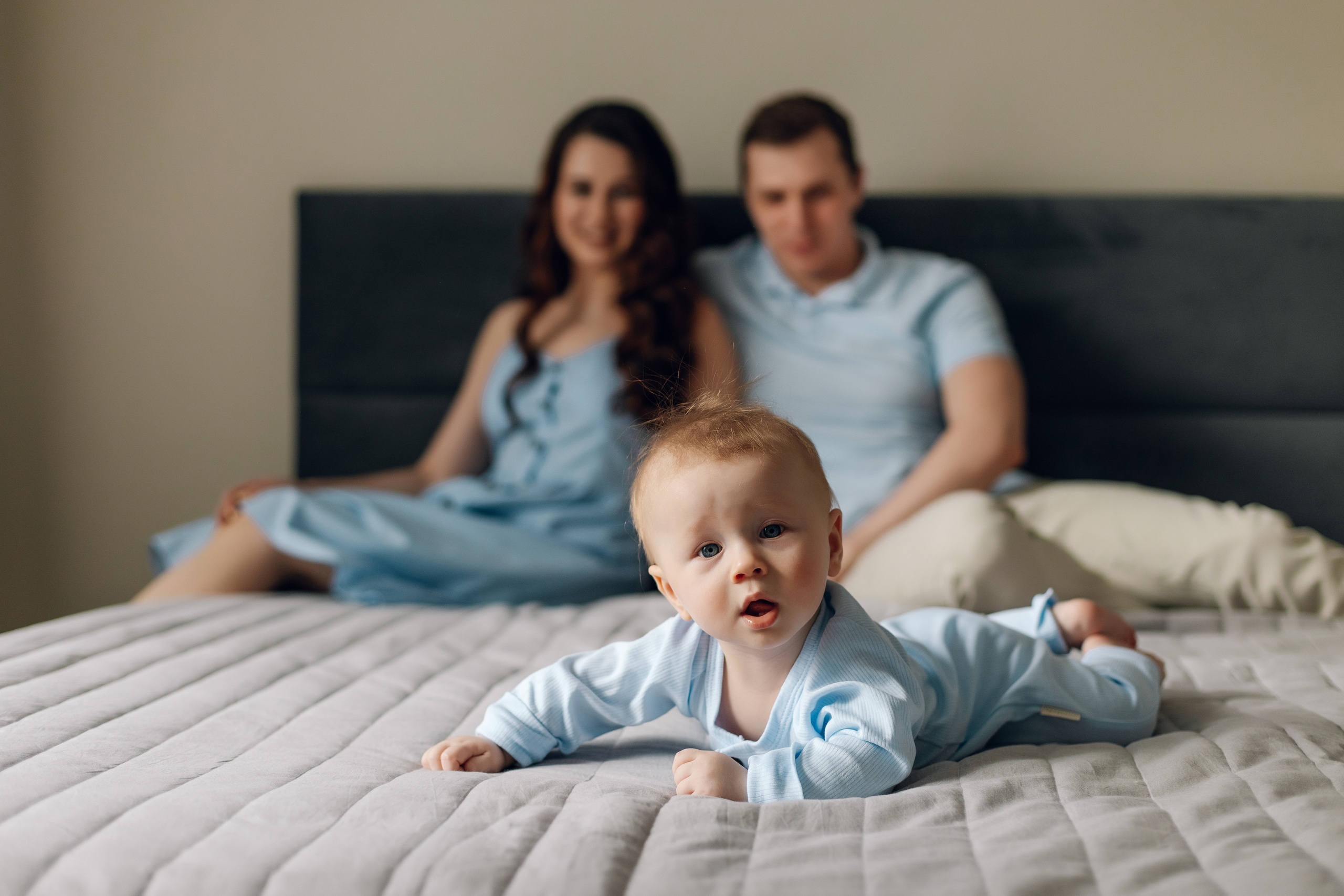 Домашняя фотосессия для Анастасии, Ильи и Егора. Свадебный и репортажный фотограф Ольга Шевелёва