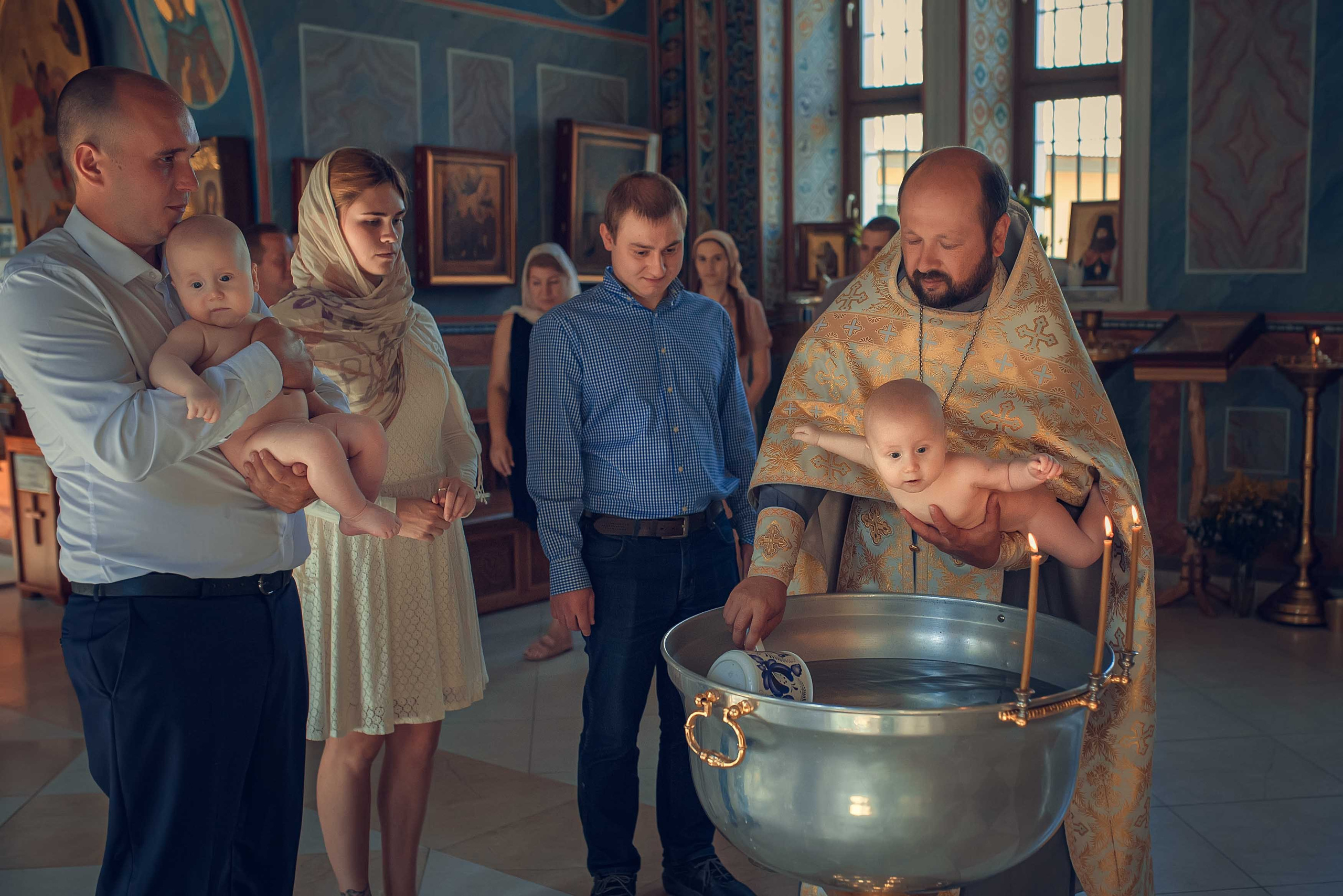 Таинство Крещения. Максим и Денис. Фотографии. Фотограф Стеценко Наталия. Одинцово, Москва, Московская область