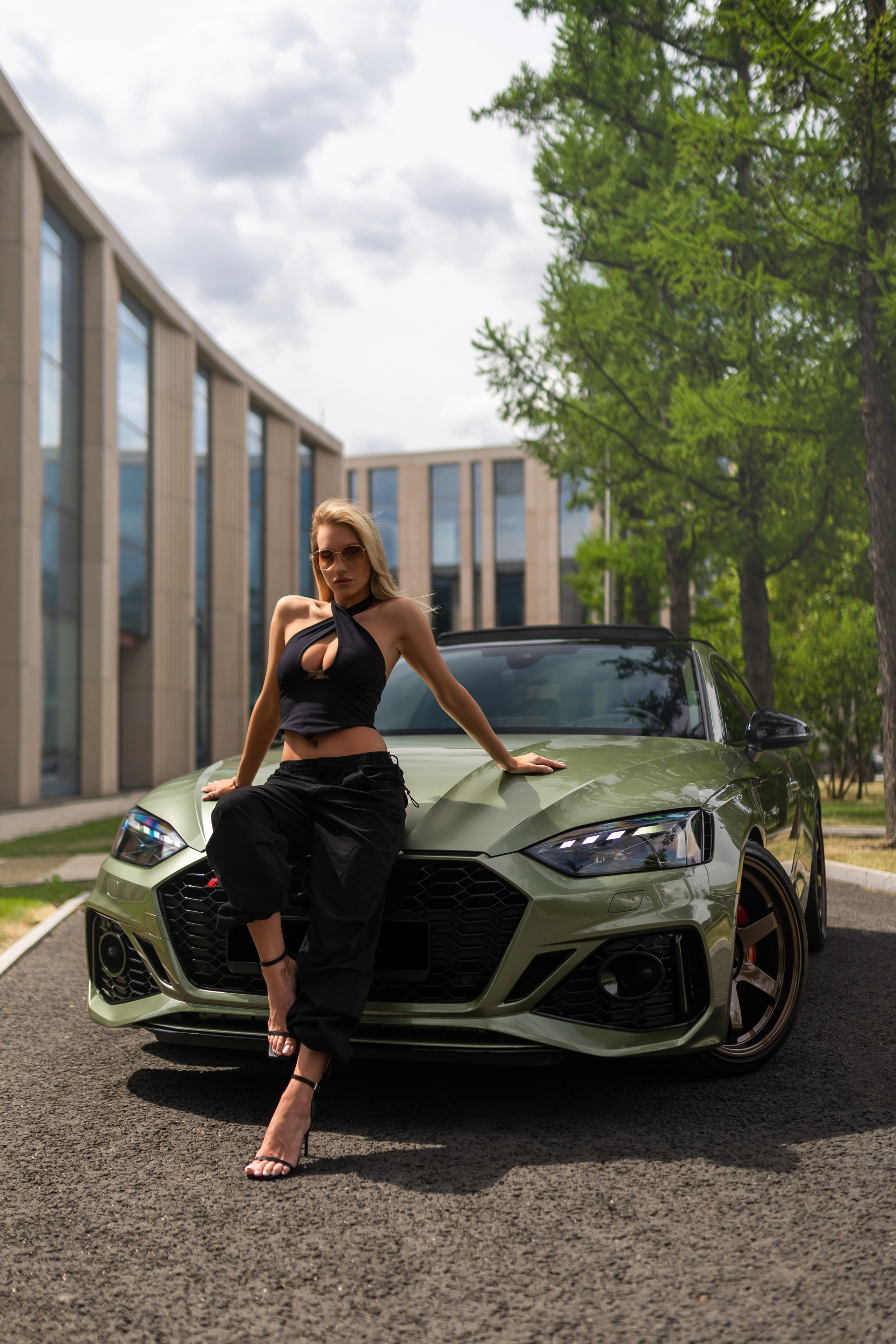 Arina x Audi RS5. Автомобильный фотограф в Москве | Базилев Александр