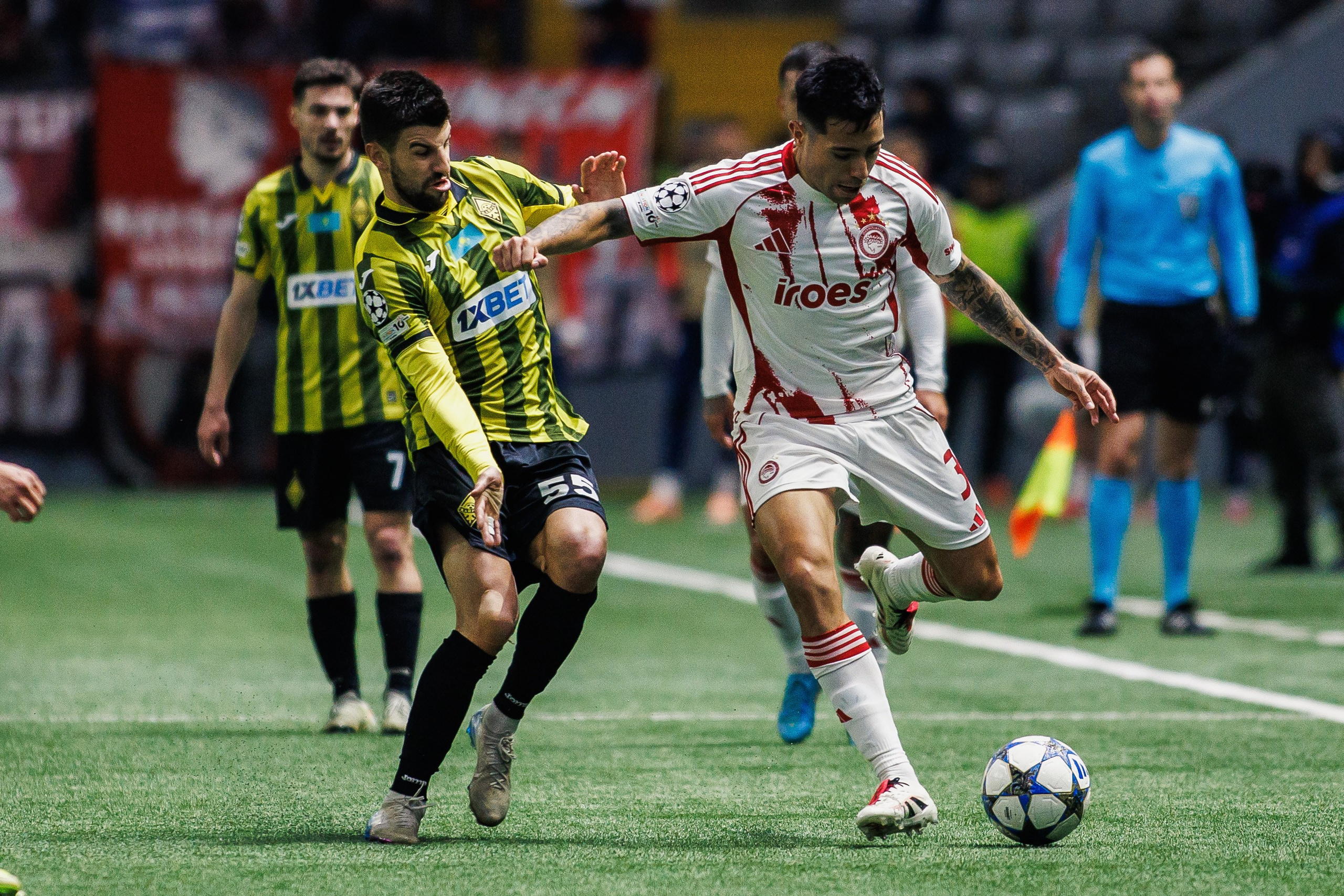 UEFA Champions League 25/26 Kairat — Olympiacos. Photographer Danil Aykin