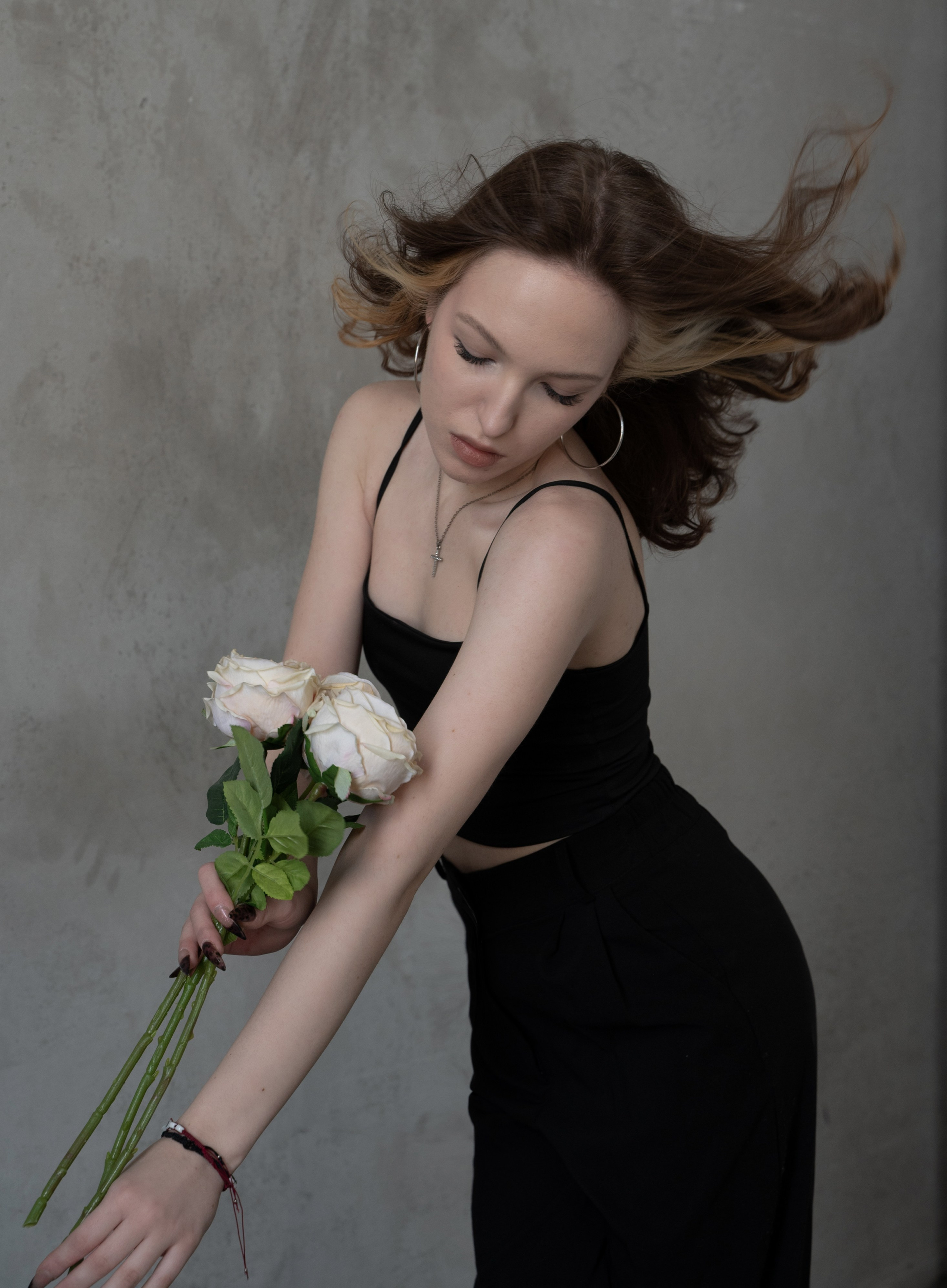 Женская фотосессия в студии в Москве. Портретный фотограф в Москве Казьмина Олеся