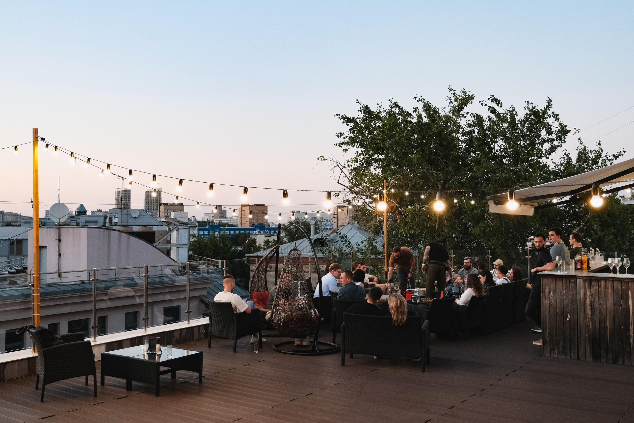 Вечеринка на крыше в Москве. Фотограф Михаил Ерохин | Москва